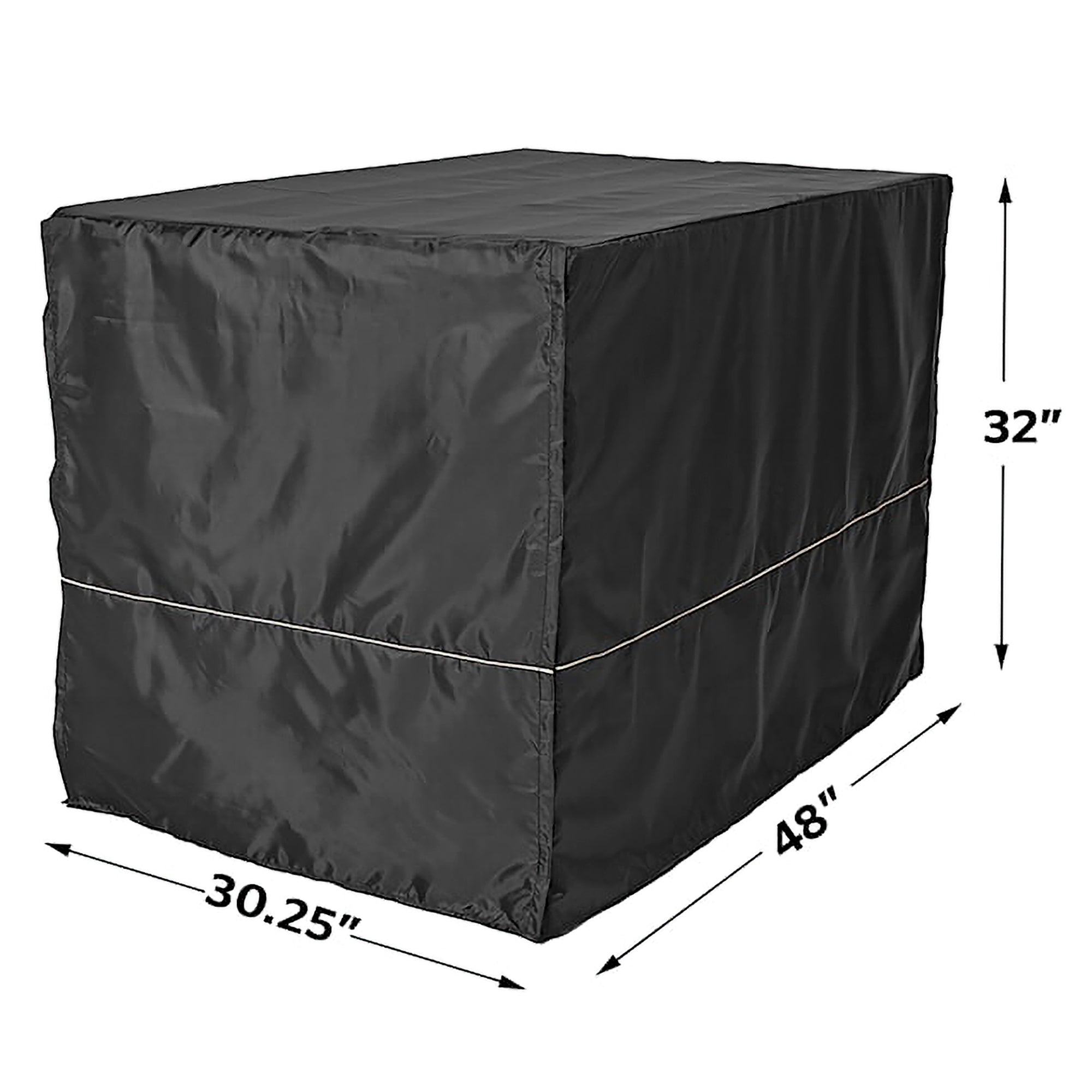 MidWest Homes For Pets 48 Inch Quiet Time Polyester Kennel Crate Cover, Black