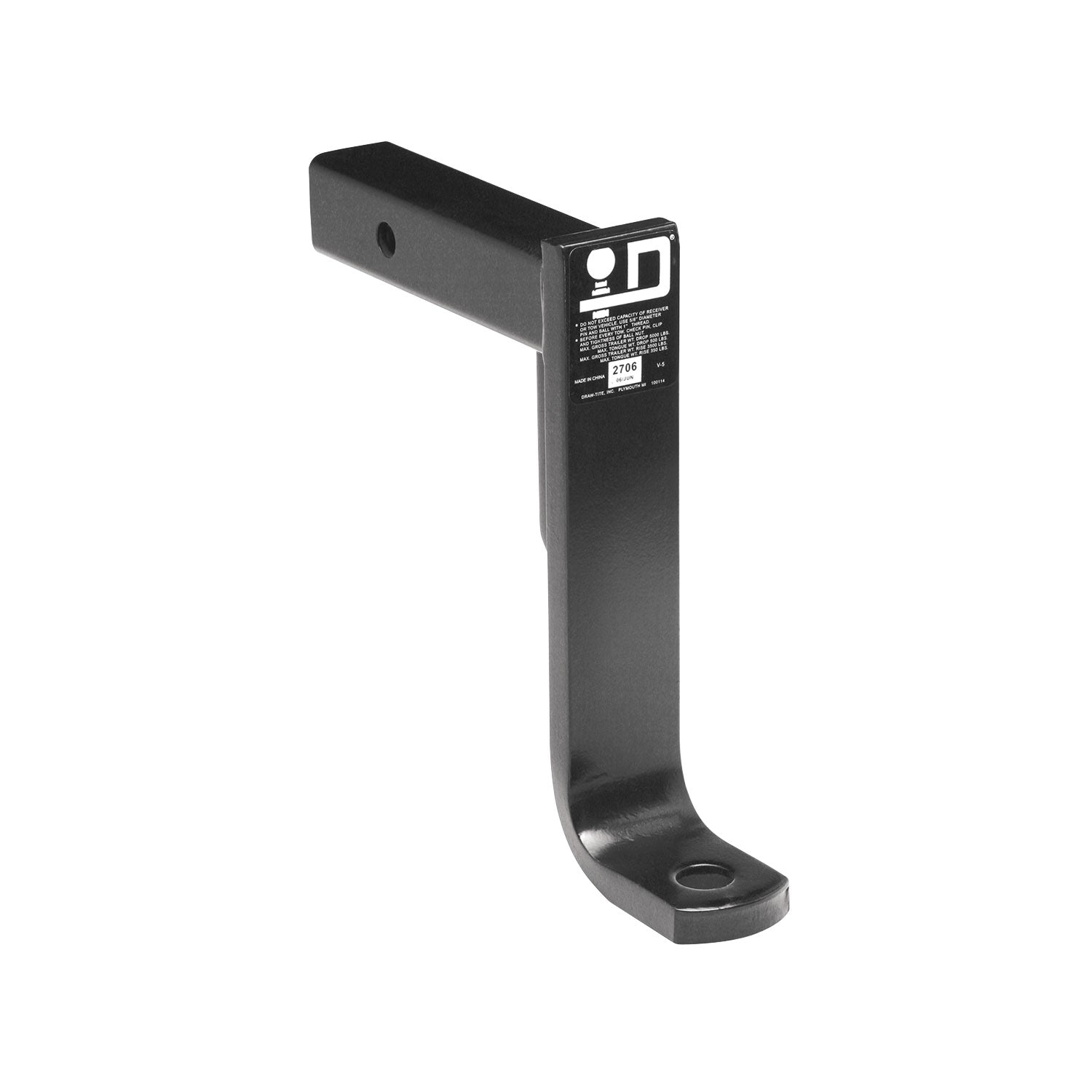 Draw Tite Class III 9 Inch Trailer Hitch Ball Mount, 5,000 lbs, Black (Open Box)