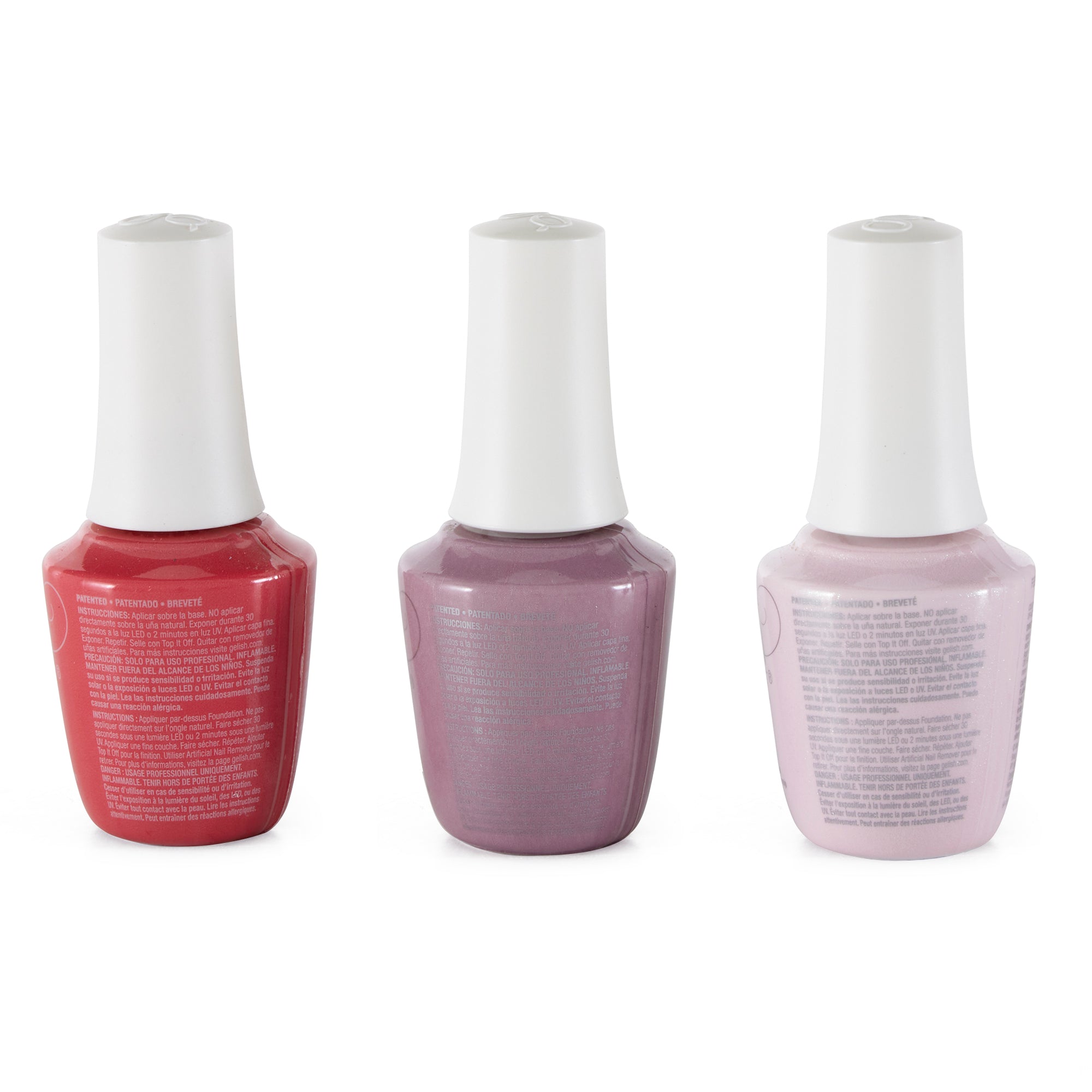 Gelish Mini Spring 2022 Full Bloom Soak Off Gel Nail Polish Manicure Set, 3 Pack