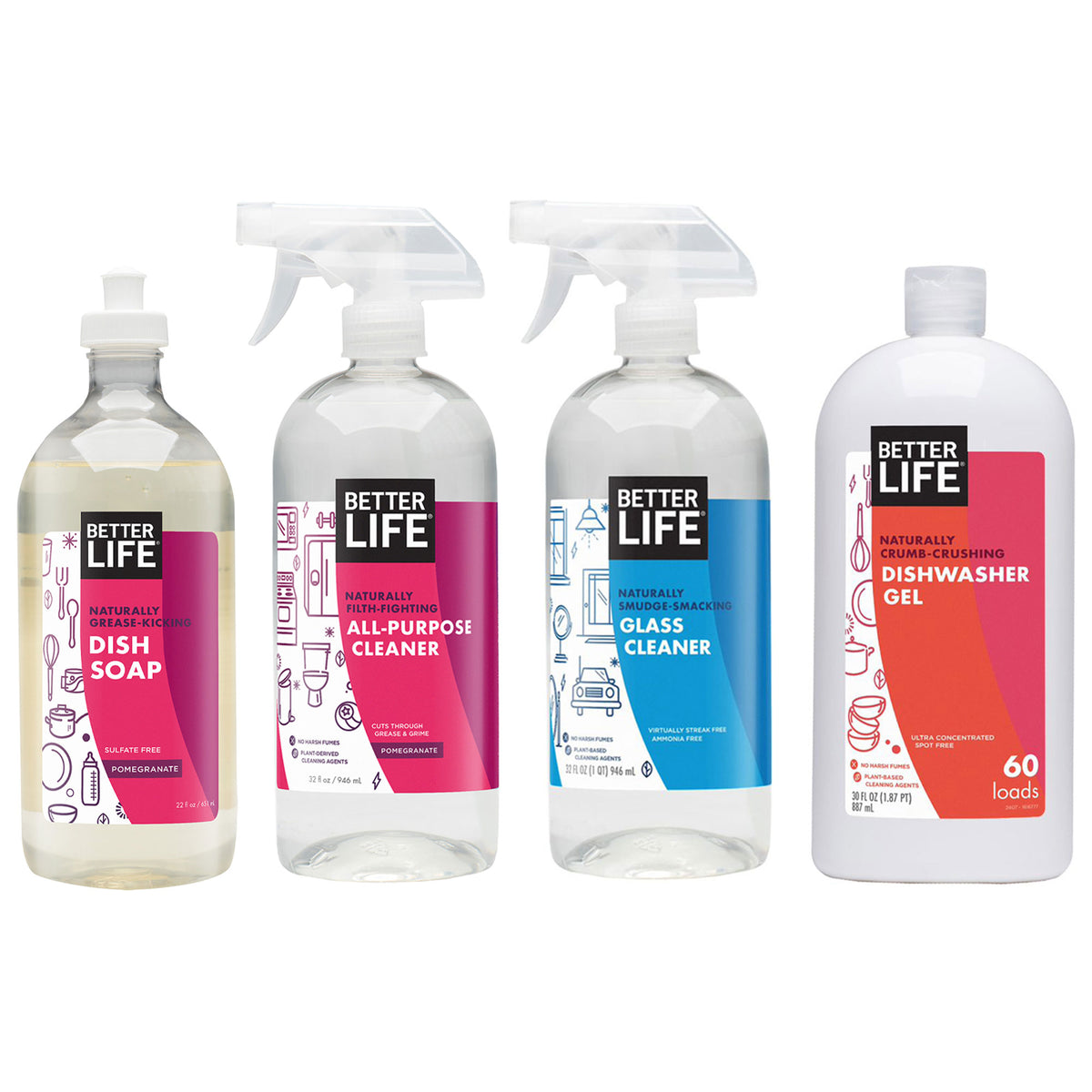 Better Life Naturally Filth Fighting All Purpose Cleaner w/ 3 Set Cleaning Kit