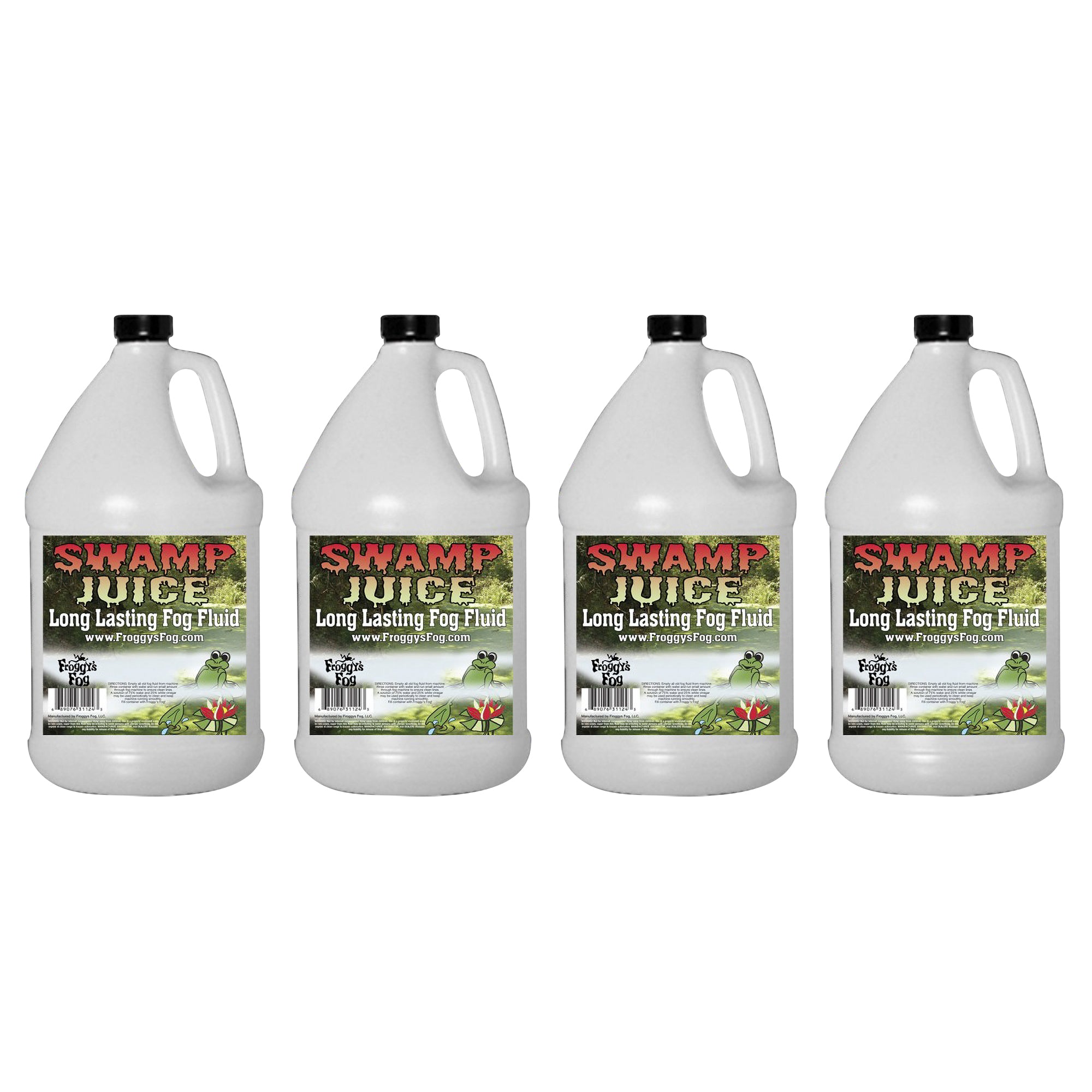Froggy's Fog Swamp Juice Long Lasting Hang Time Fog Fluid, 1 Gallon (4 Pack)