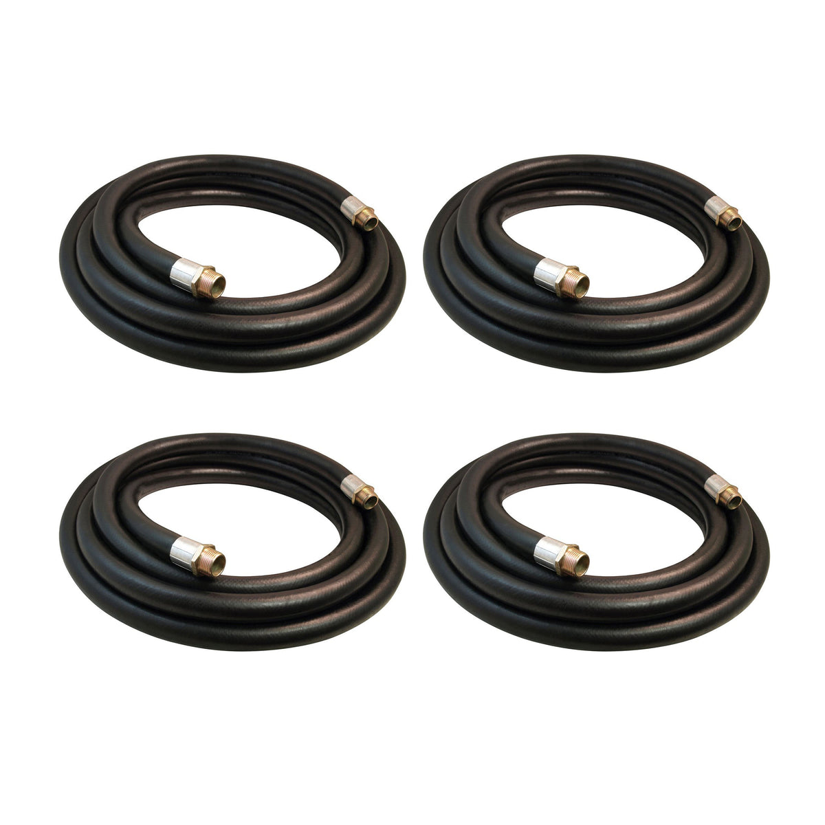 Apache 98108565 1 Inch Diameter 20 Foot Farm Fuel Transfer Hose, Black (4 Pack) - VMInnovations