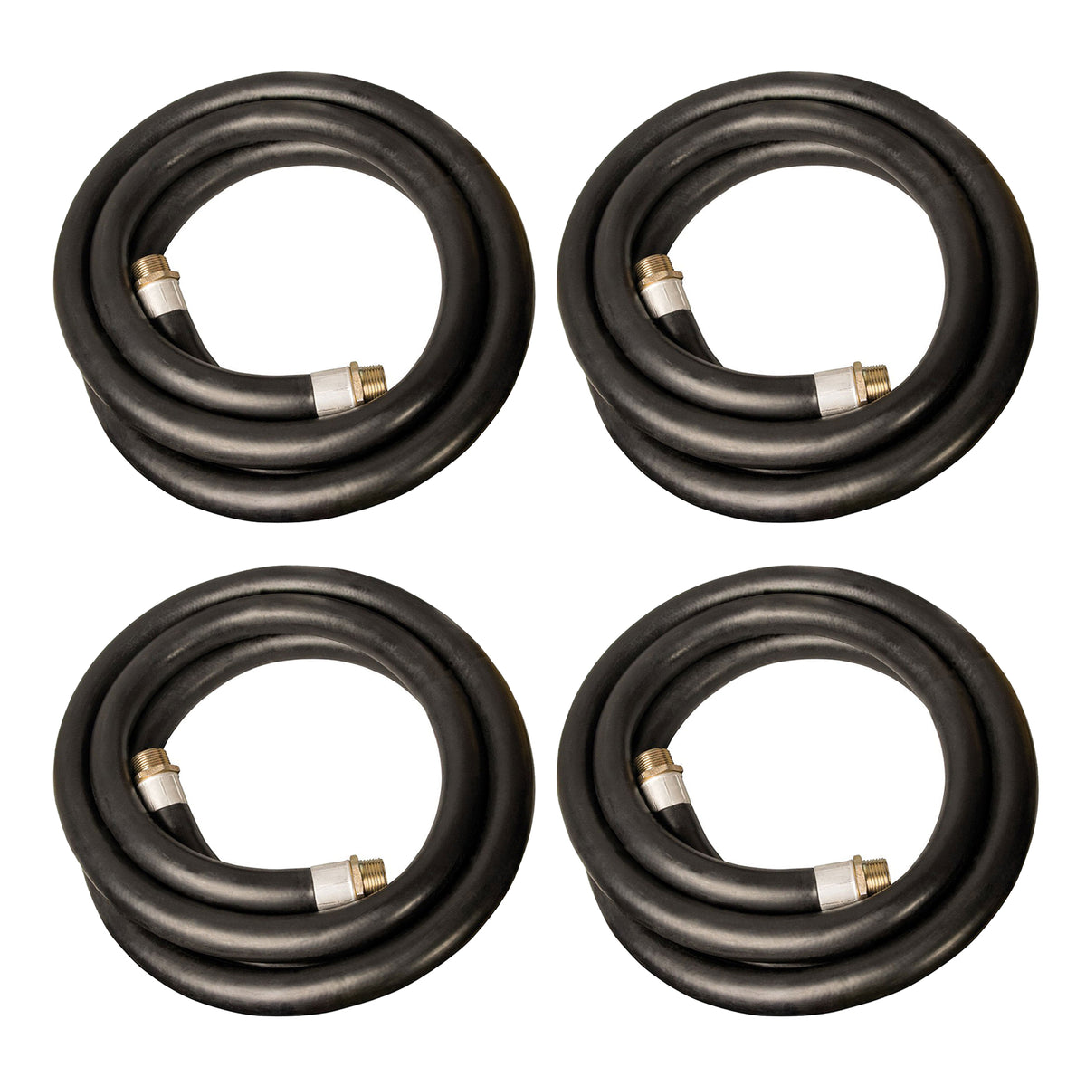 Apache 98108490 1" Diameter 15' Length 60 PSI Farm Fuel Transfer Hose (4 Pack)