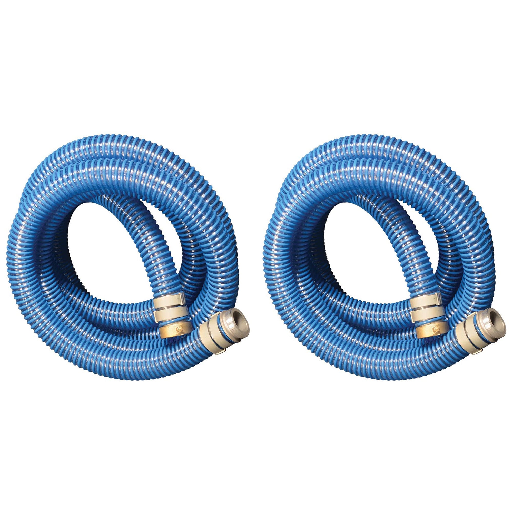 Apache 98106501 2 Inch Diameter 20 Foot PVC Flexible Pool Hose, Blue (2 Pack) - VMInnovations