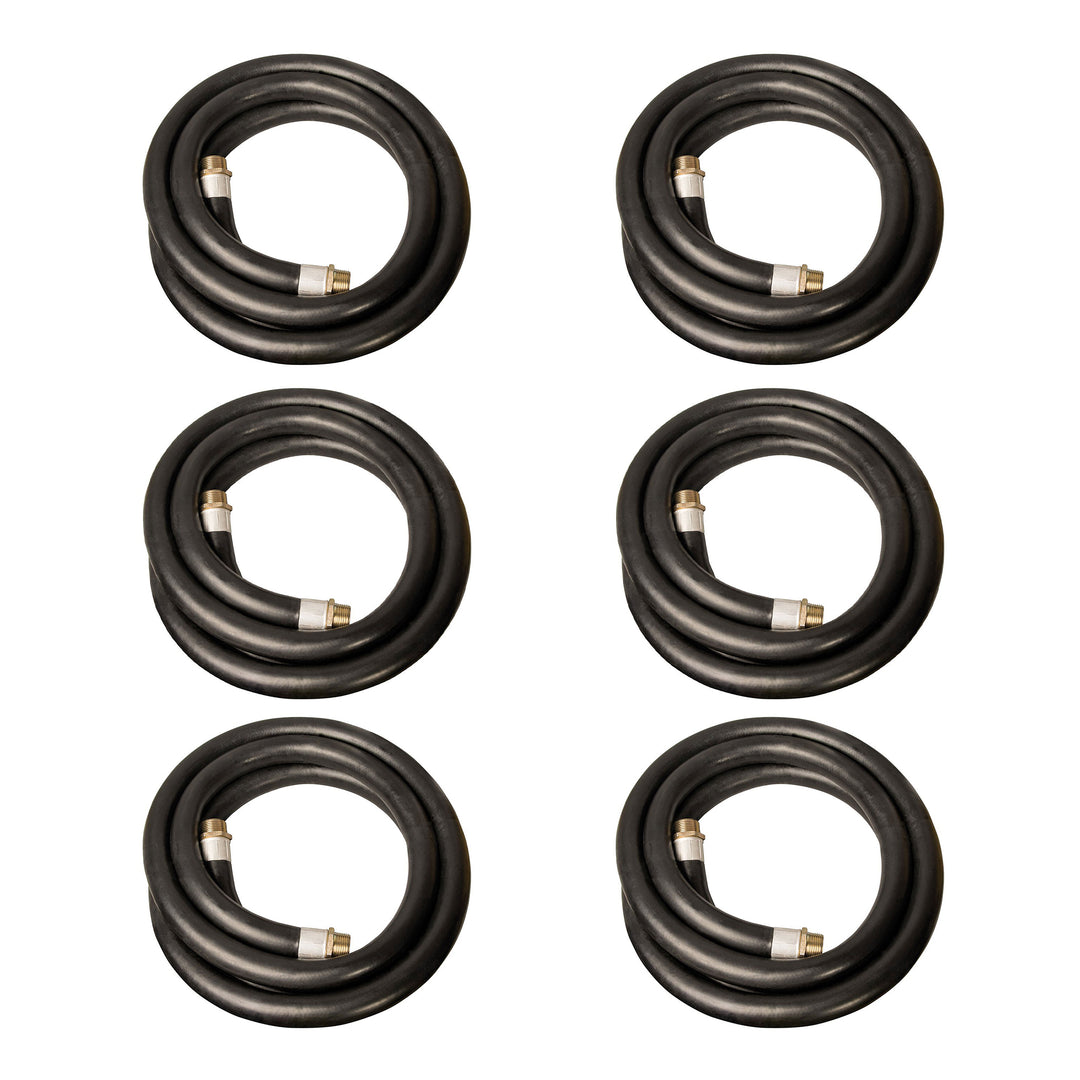 Apache 1 Inch Diameter 14 Foot Length 60 PSI Farm Fuel Transfer Hose (6 Pack) - VMInnovations