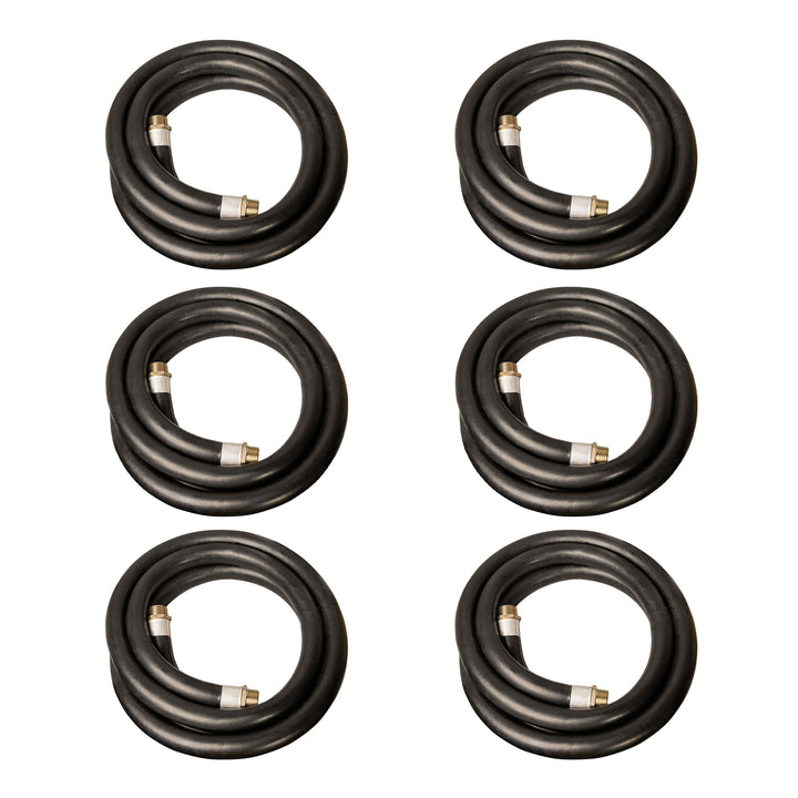 Apache 1 Inch Diameter 14 Foot Length 60 PSI Farm Fuel Transfer Hose (6 Pack) - VMInnovations