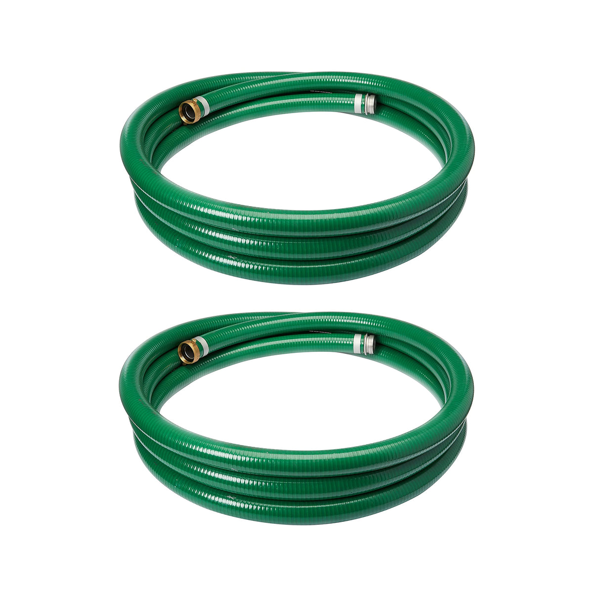 Apache 98128010 1.5" Diameter 20' Long PVC Style G Suction Hose, Green (2 Pack) - VMInnovations