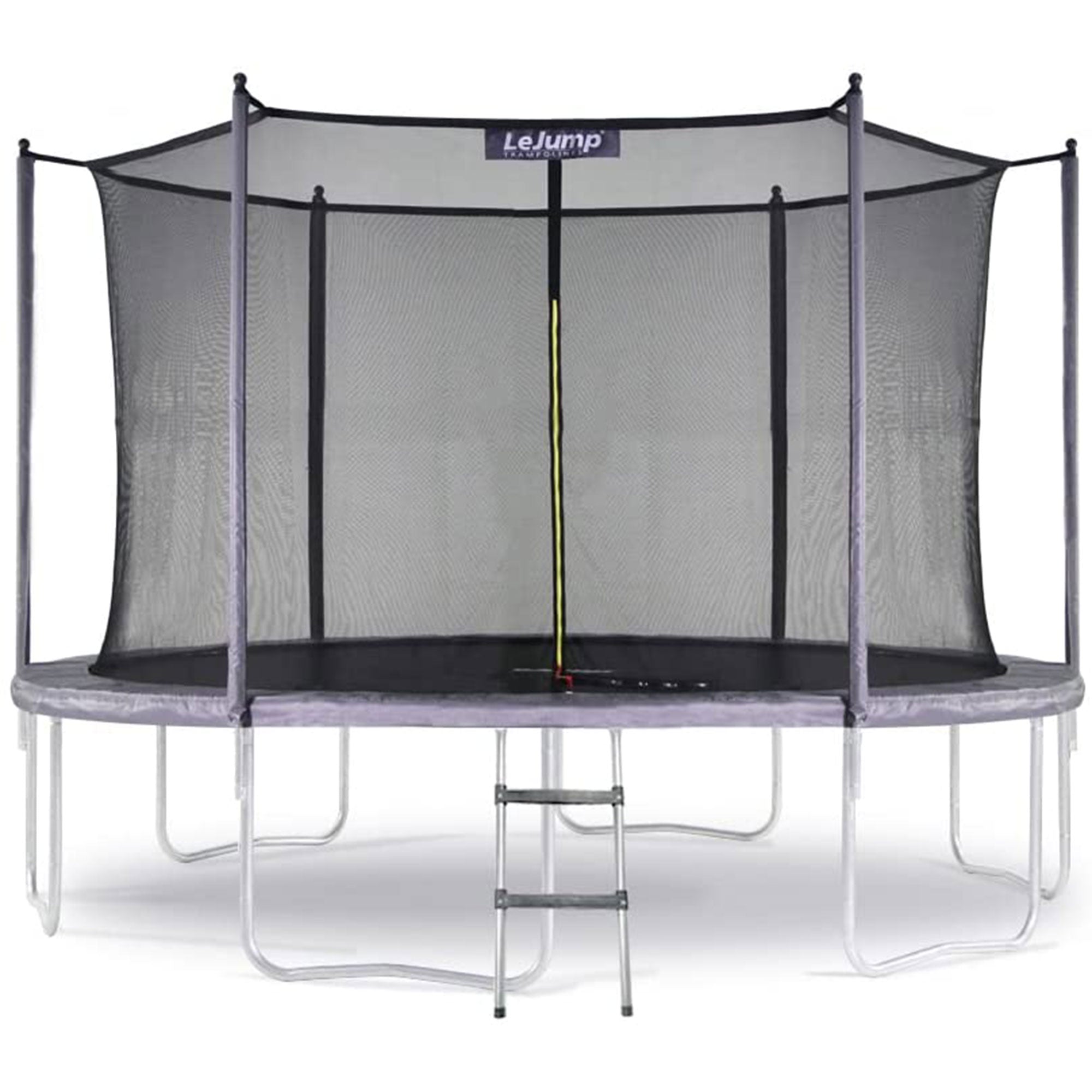 LeJump Skysurf Series Backyard Outdoor Trampoline w/ Enclosure & Ladder, 12 Ft