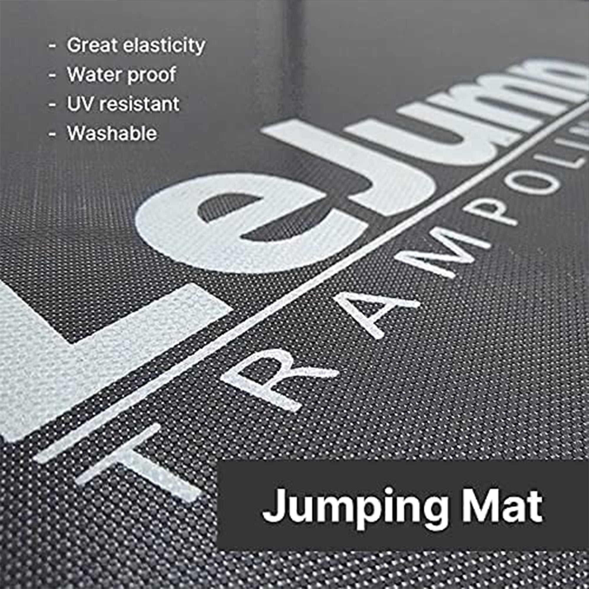 LeJump Skysurf Series Backyard Outdoor Trampoline w/ Enclosure & Ladder, 12 Ft