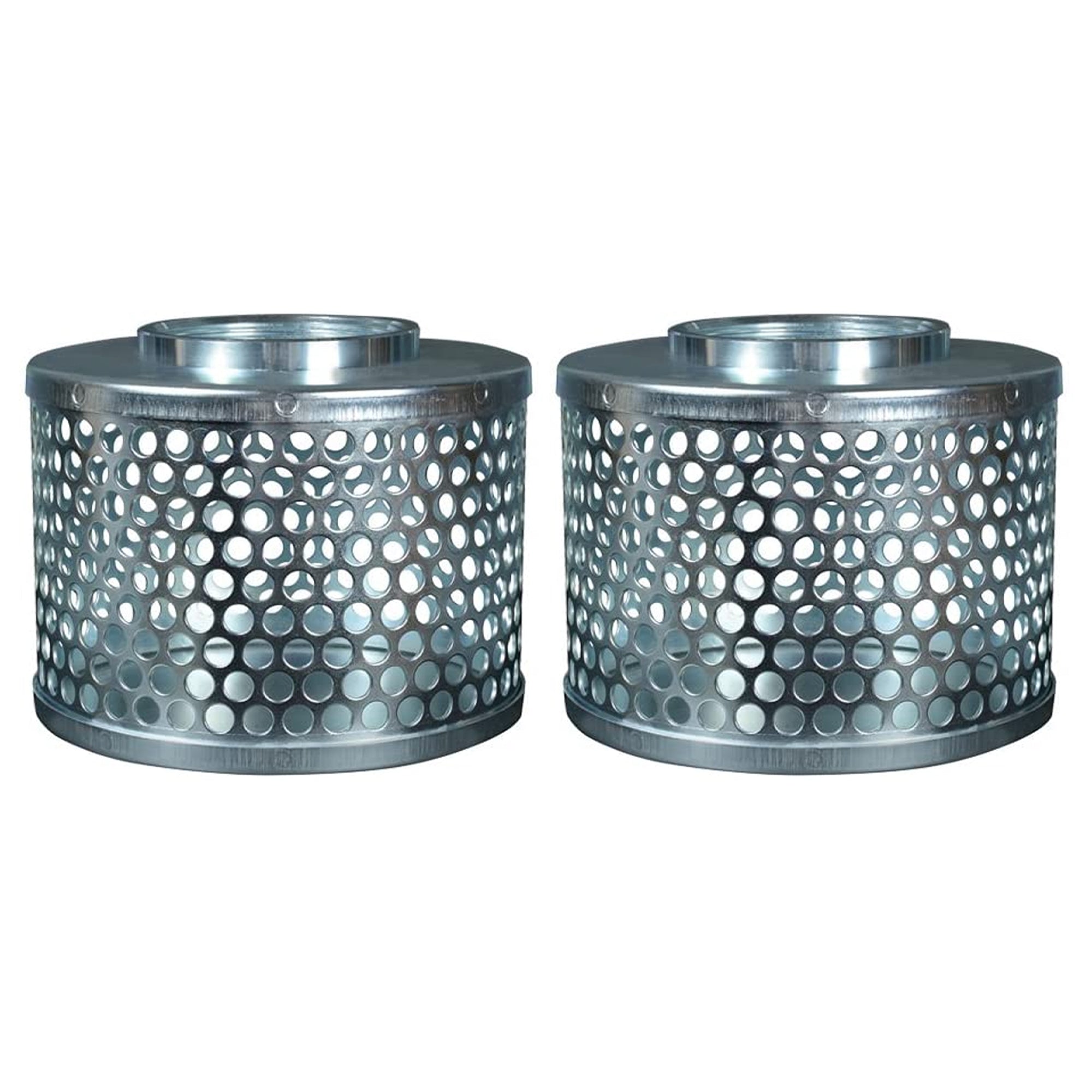 Apache 70001500 Rust-Resistant Plated Steel Suction Strainer, Silver (2 Pack) - VMInnovations