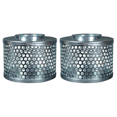 Apache 70001500 Rust-Resistant Plated Steel Suction Strainer, Silver  (2 Pack)