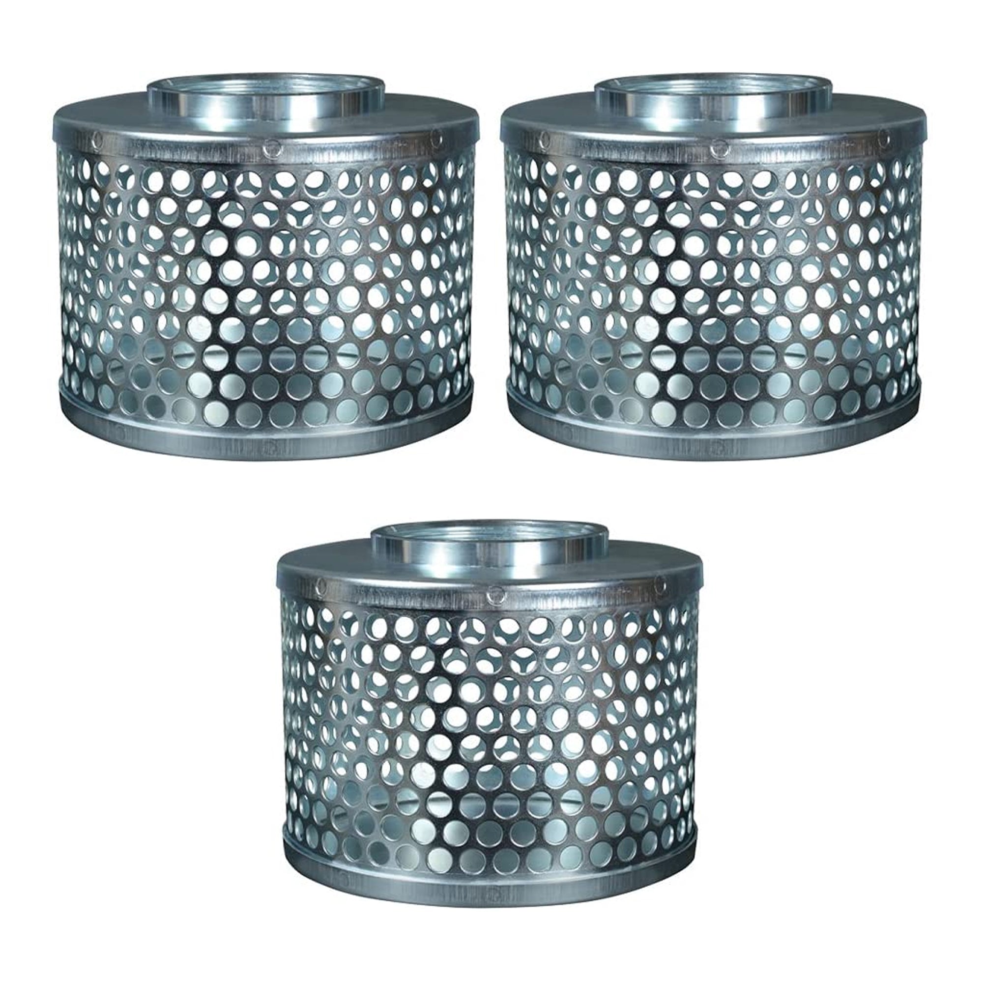 Apache 70001500 Rust-Resistant Plated Steel Suction Strainer, Silver (3 Pack)