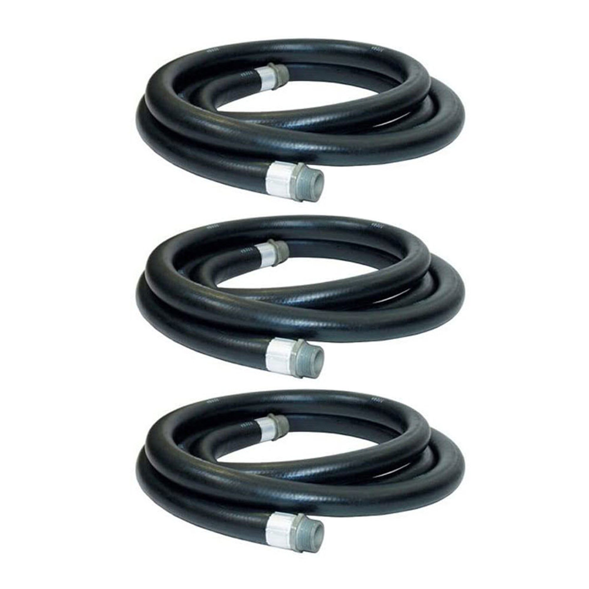 Apache 1 Inch Diameter 20 Foot Length 60 PSI Farm Fuel Transfer Hose (3 Pack) - VMInnovations