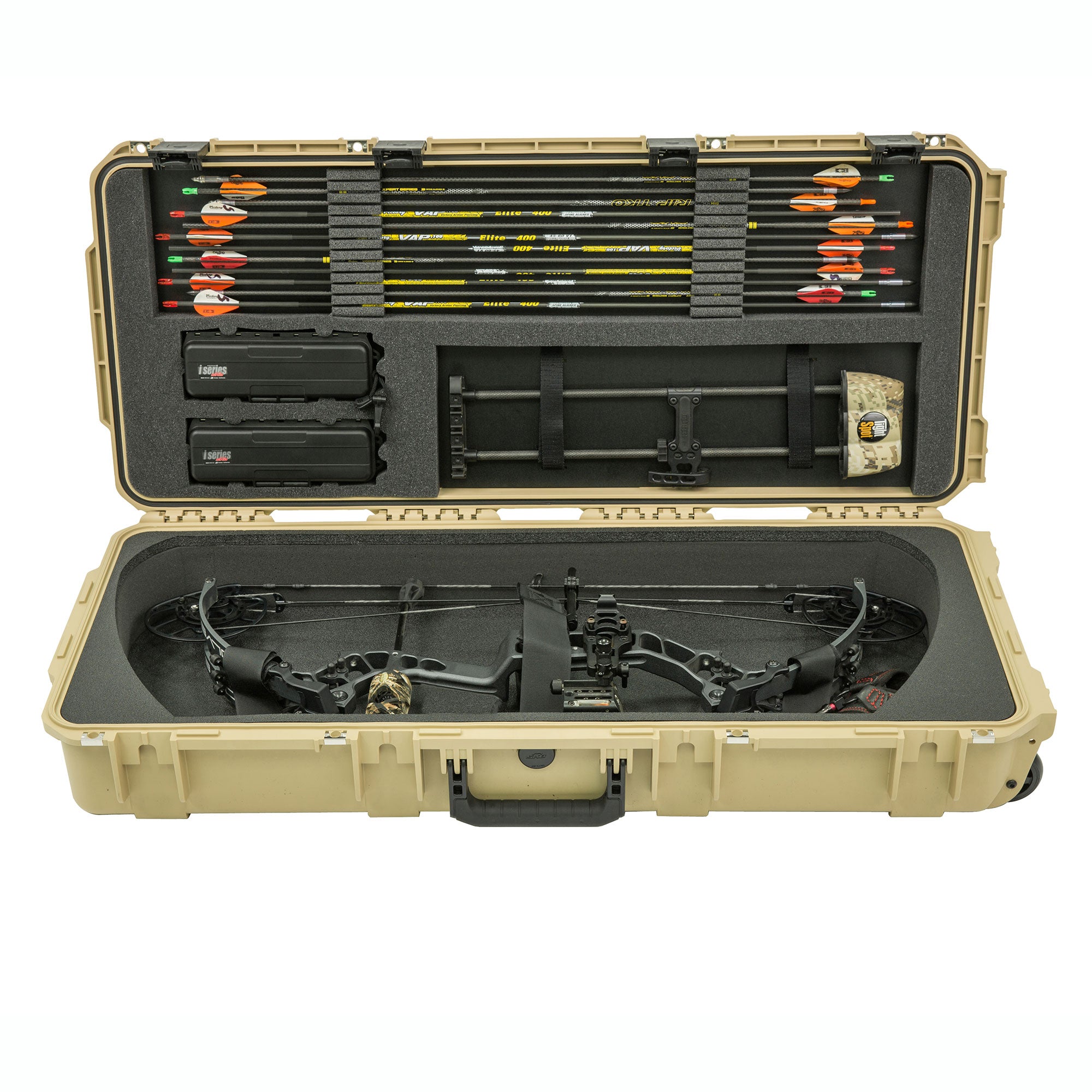 SKB Cases 34.5 Inch iSeries Mathews Small Parallel Limb Bow Case, Desert Tan - VMInnovations