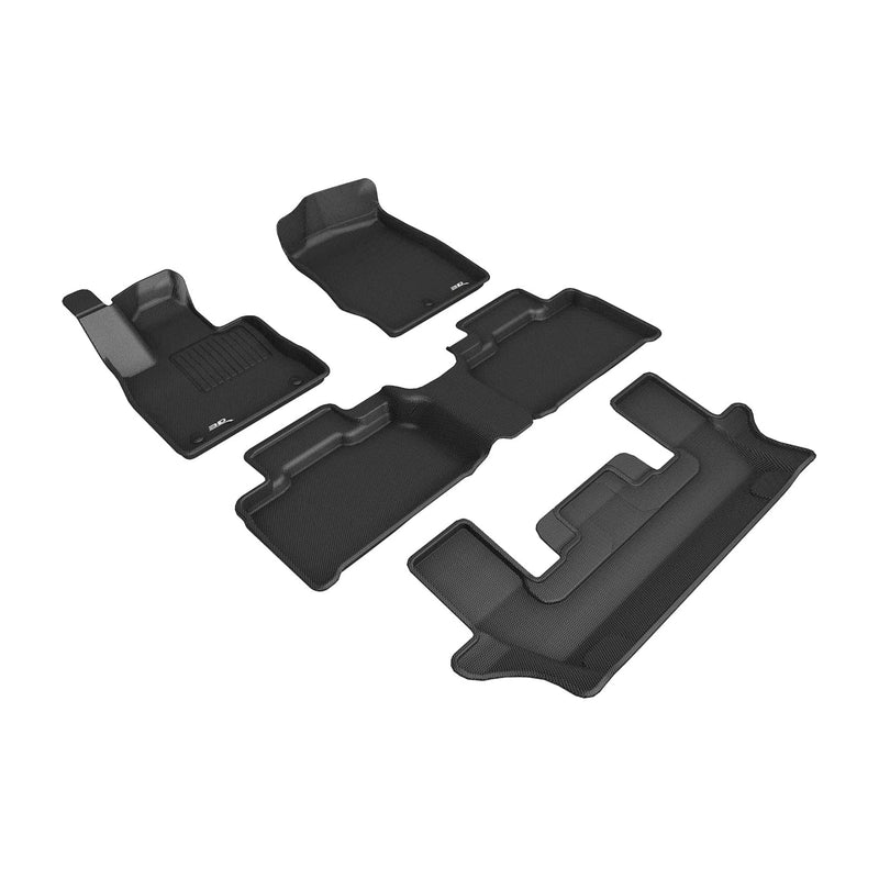 3D MAXpider Kagu Series Custom Floor Mat Liner Set for 2020-2021 Ford Explorer