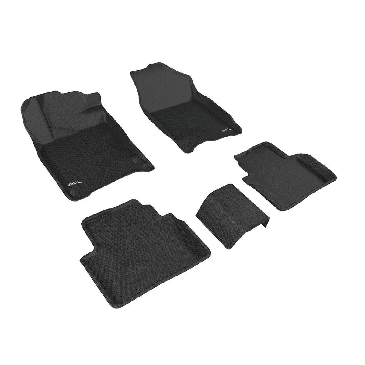 Kagu Custom Floor Mat Set, 2016-2021 Honda Civic, 1st/2nd Row, Black (Open Box)