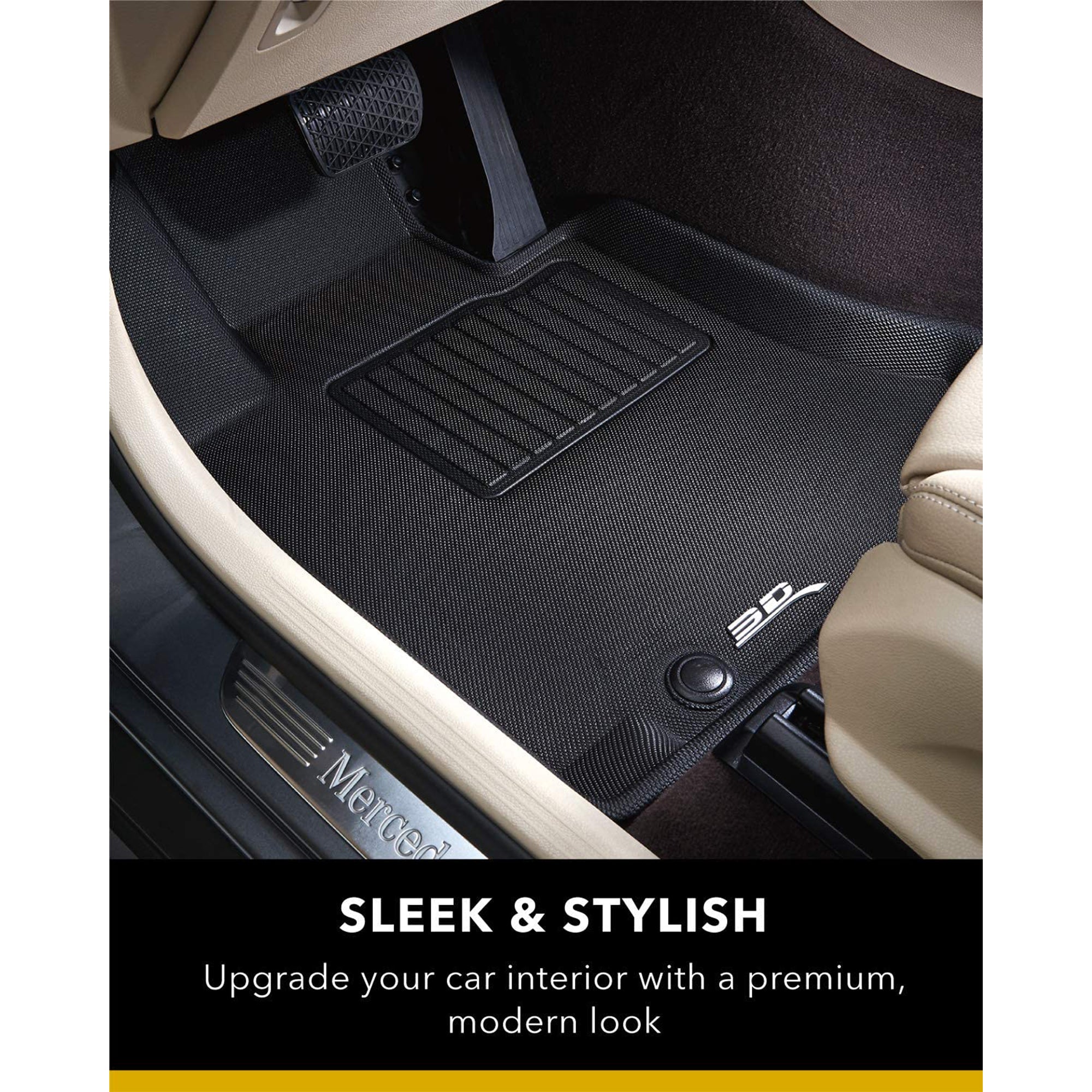 3D MAXpider Floor Mat Liner Set, Fits 2019-2020 Hyundai Santa Fe (Open Box)