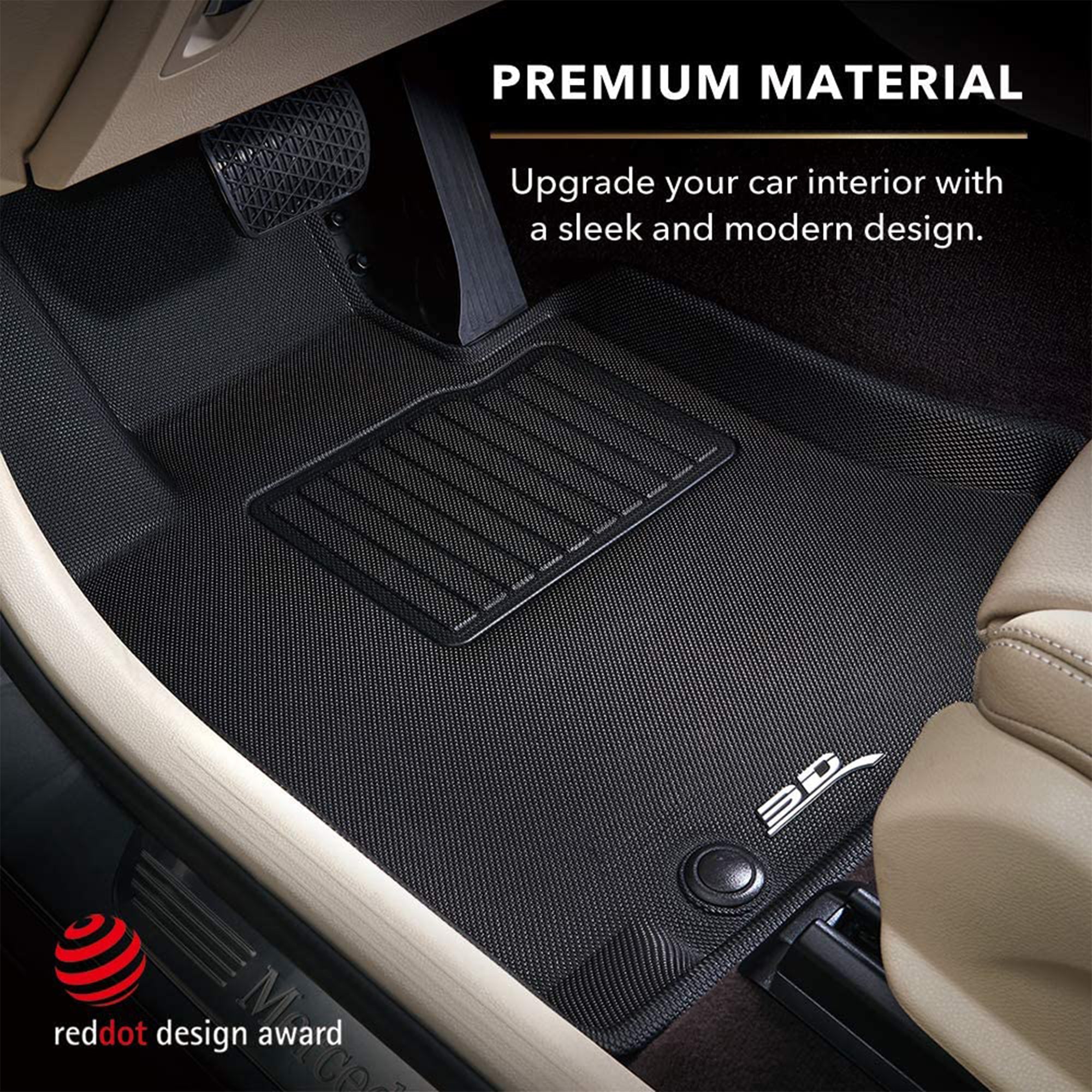 3D MAXpider Kagu Series Custom Floor Mat Liner Set for Toyota Tundra Crewmax - VMInnovations