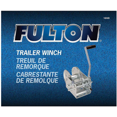 Fulton 142410 3,200 Pound Capacity 2 Way Dual Speed Marine Trailer Boat Winch