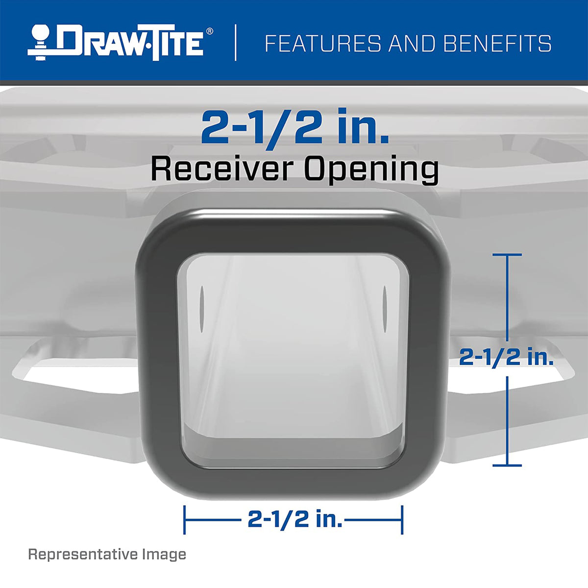 Draw-Tite 45519 Titan Class V Trailer Hitch w/ 2 1/2" Square Receiver (Open Box)