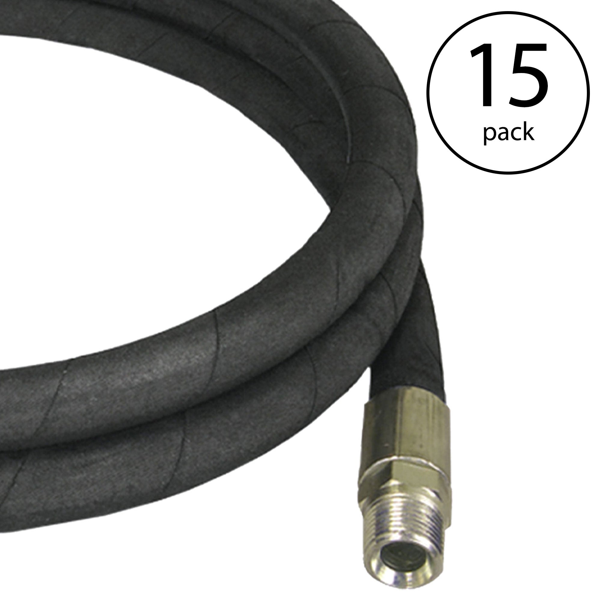 Apache 98398250-C 3/8 In x 96 In Hydraulic Hose, Male x Male Assembly, (15 Pk)