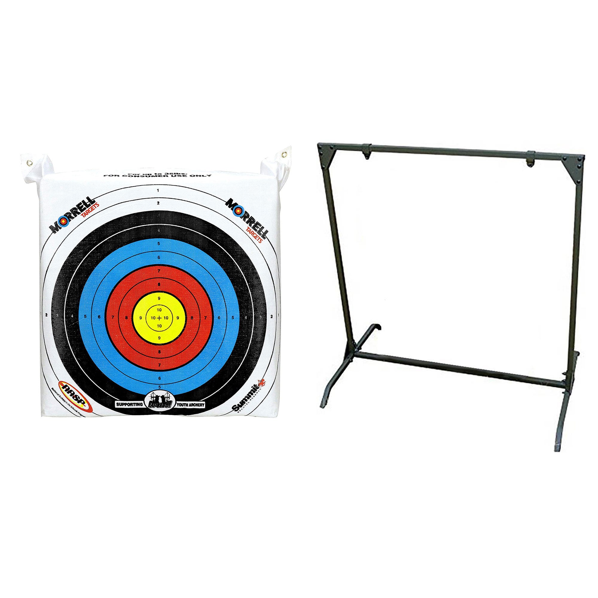Morrell Youth Range NASP Archery Bag Target w/HME Products Practice Target Stand - VMInnovations