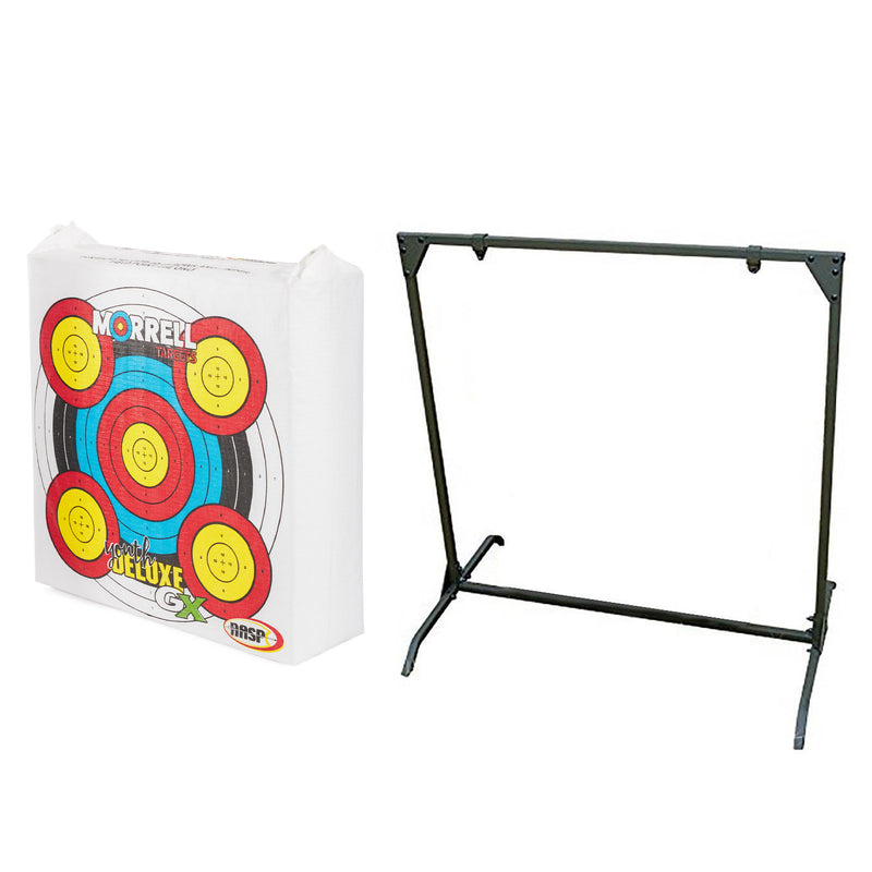 Morrell Weatherproof Field Point Archery Bag Target with Practice Shooting Stand