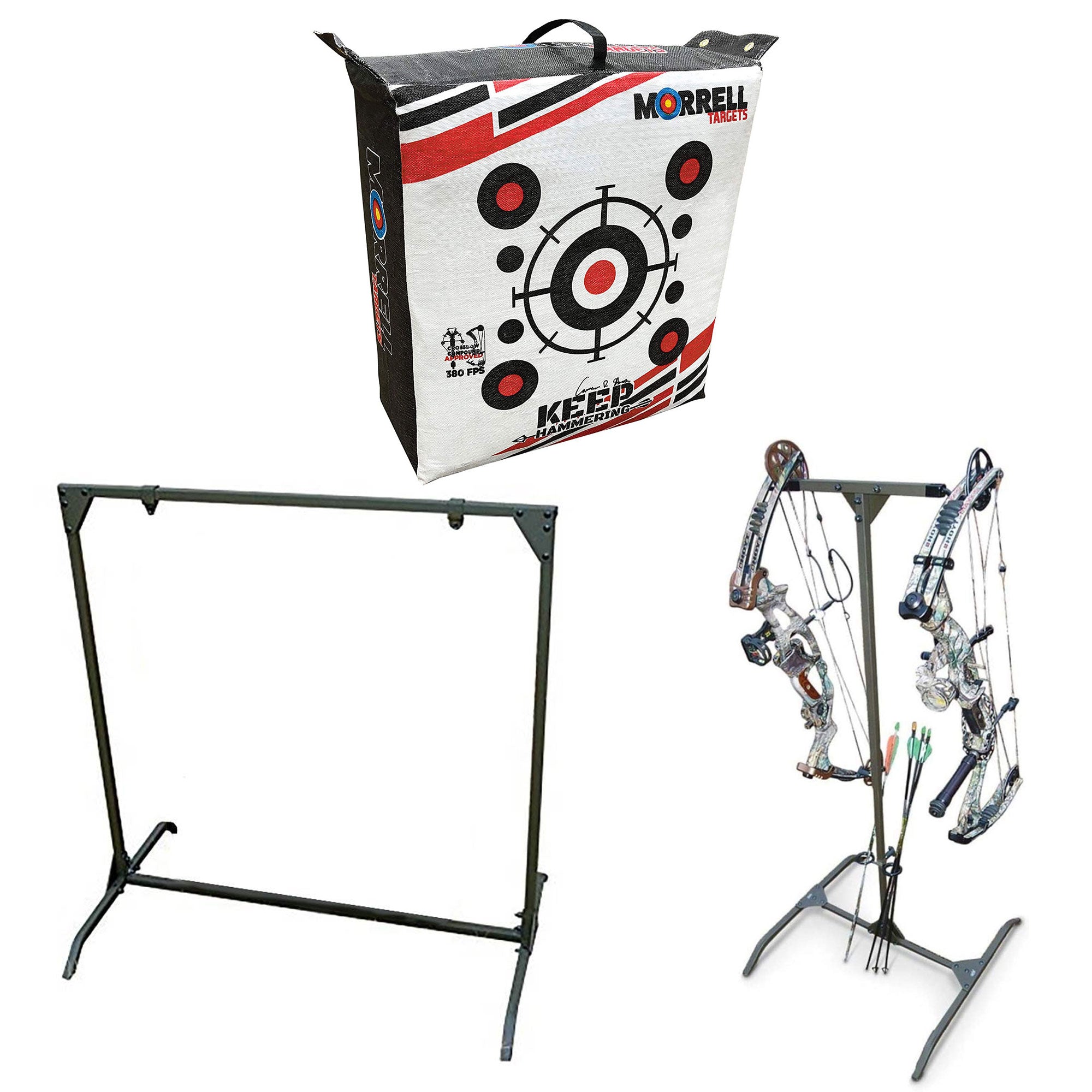 Morrell Outdoor Field Point Archery Bag Target w/ Bow Shooting Stand and Storage - VMInnovations