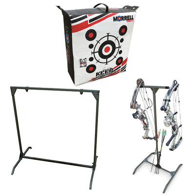 Morrell Outdoor Field Point Archery Bag Target w/ Bow Shooting Stand and Storage