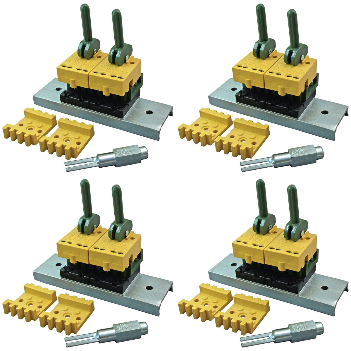 Apache 25091312 4 Inch Steel Alligator Ready Set Staple Fastener Tool, 4 Pack