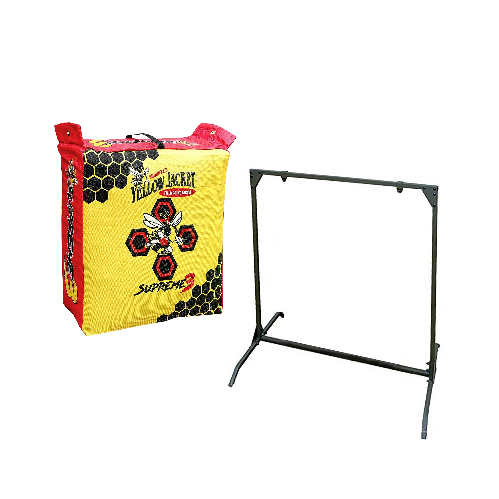 Morrell Yellow Jacket Supreme Bag Target with HME Products 30 Inch Target Stand - VMInnovations