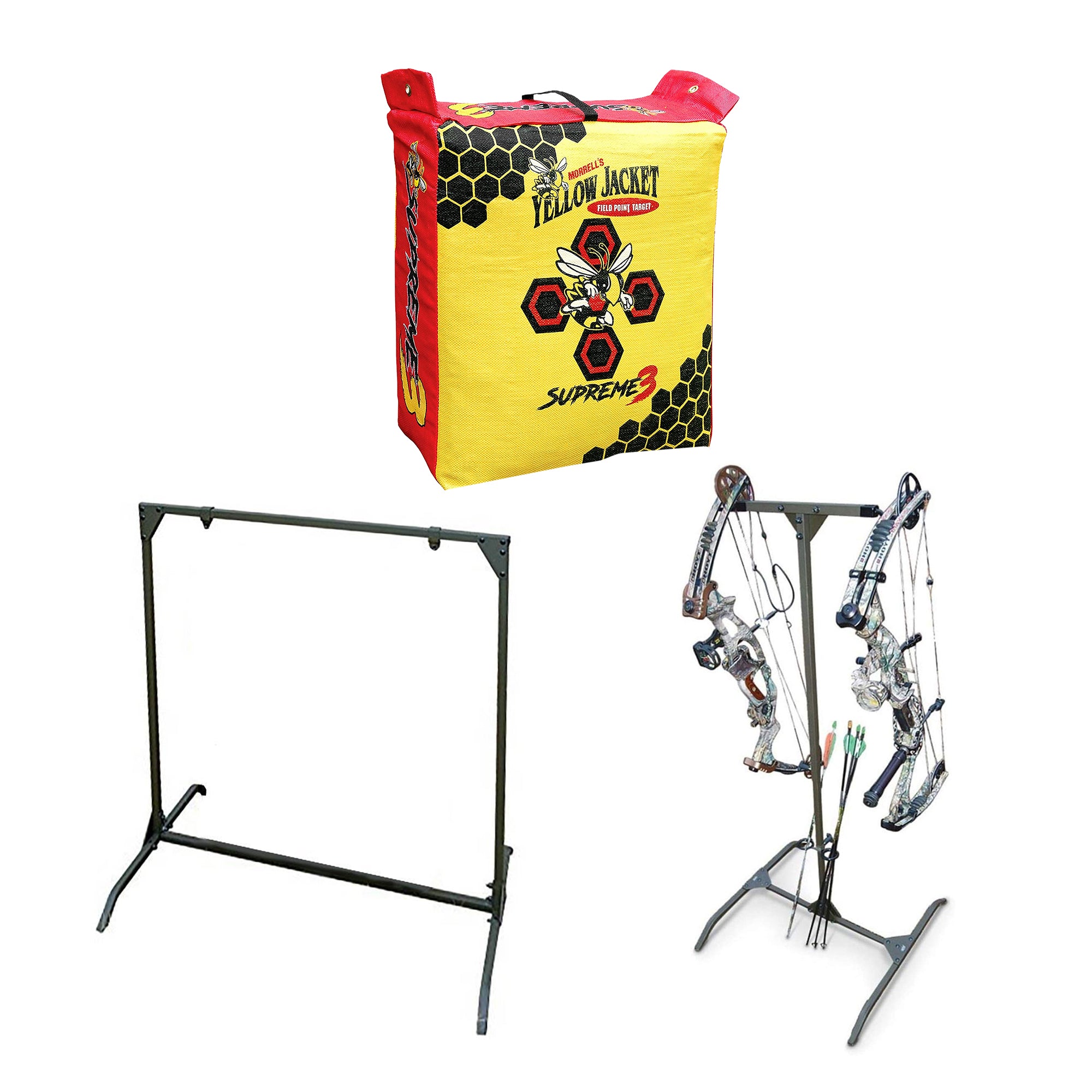 Morrell Yellow Jacket Supreme Target with HME Products Target Stand & Bow Holder - VMInnovations