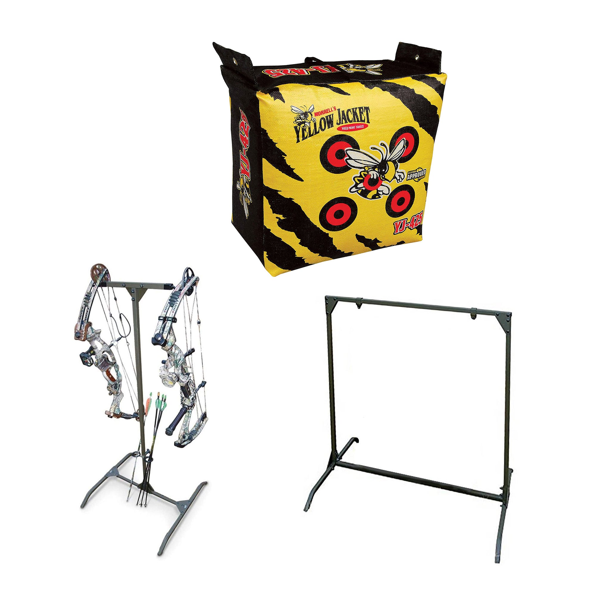 Morrell Yellow Jacket Outdoor Target with HME Products Target Stand & Bow Holder - VMInnovations
