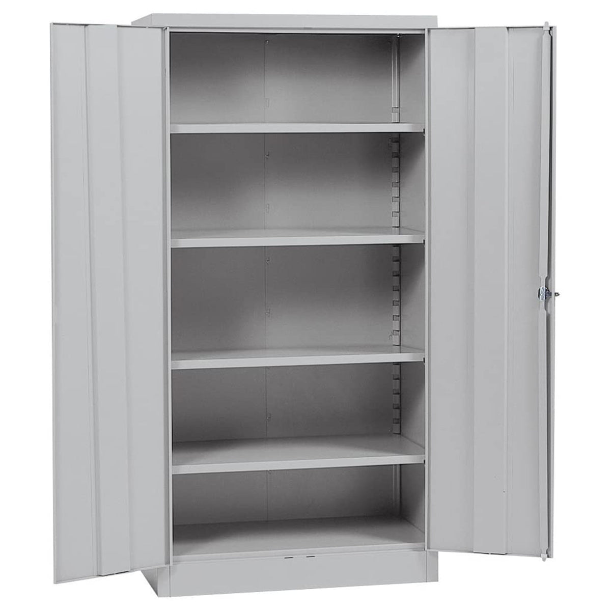 Sandusky Lee 72 Inch SnapIt Storage Cabinet with 4 Adjustable Shelves, Dove Gray