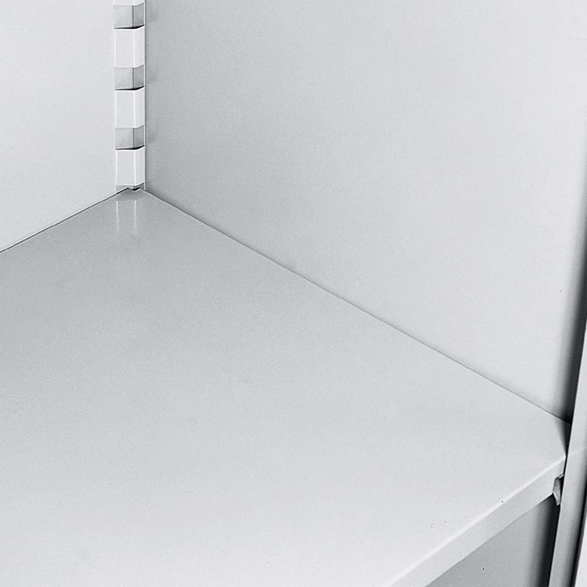 Sandusky Lee 72 Inch SnapIt Storage Cabinet with 4 Adjustable Shelves, Dove Gray