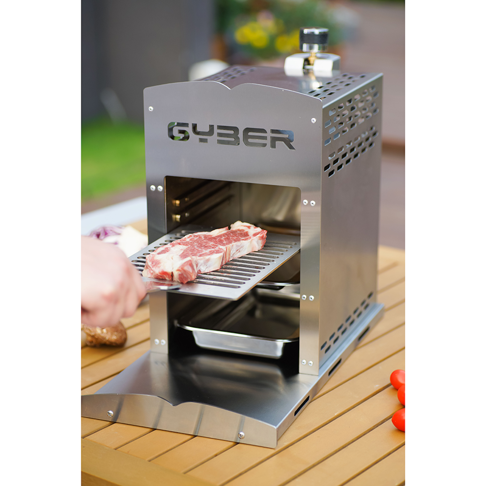 Gyber Anvil Pro Stainless Steel Camping Infrared Propane Gas Grill (Open Box) - VMInnovations