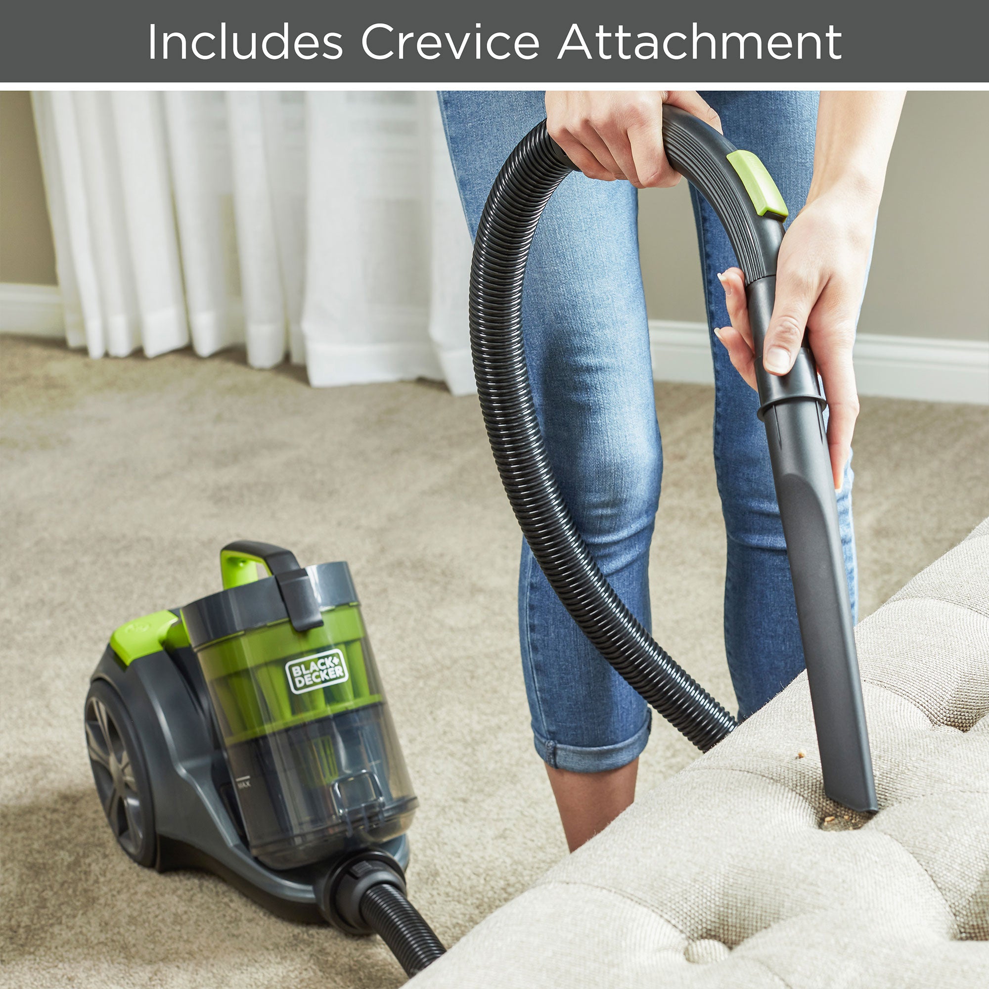 Black and Decker Bagless Multi Cyclonic Canister Vacuum Cleaner, (For Parts)