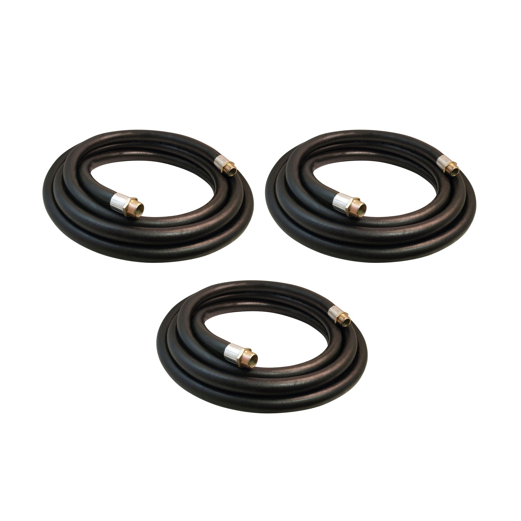 Apache 3/4 Inch Diameter 14 Foot Length Farm Fuel Transfer Hose, Black (3 Pack)