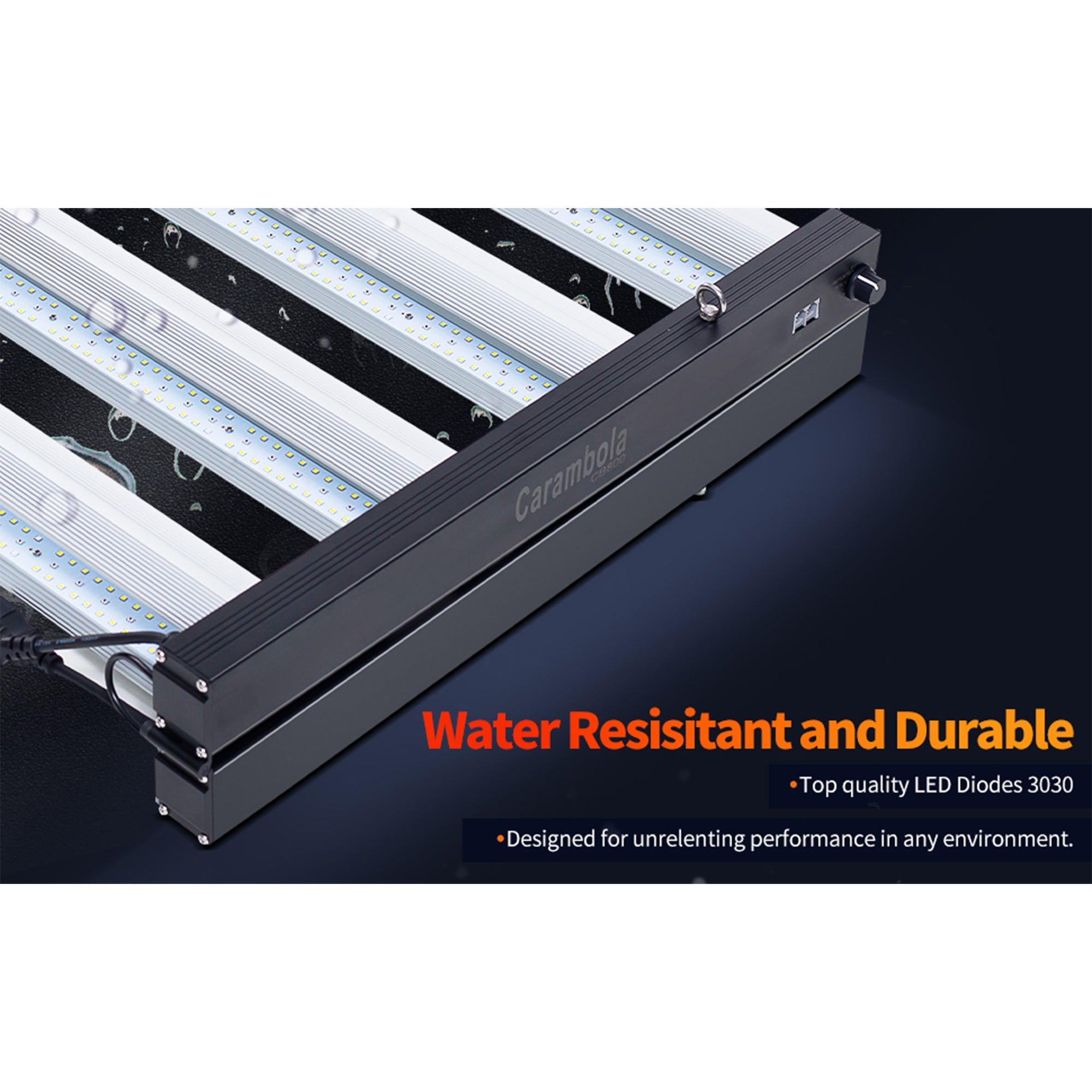 Carambola CB1000 47 x 43 Inch CO2 Pro 1,000 W Broad Spectrum LED Growing Light - VMInnovations
