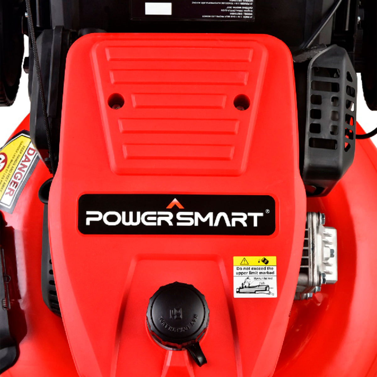Power Smart DB2321PH Gas Powered Push Lawn Mower with 3 In 1 Cutting System, Red