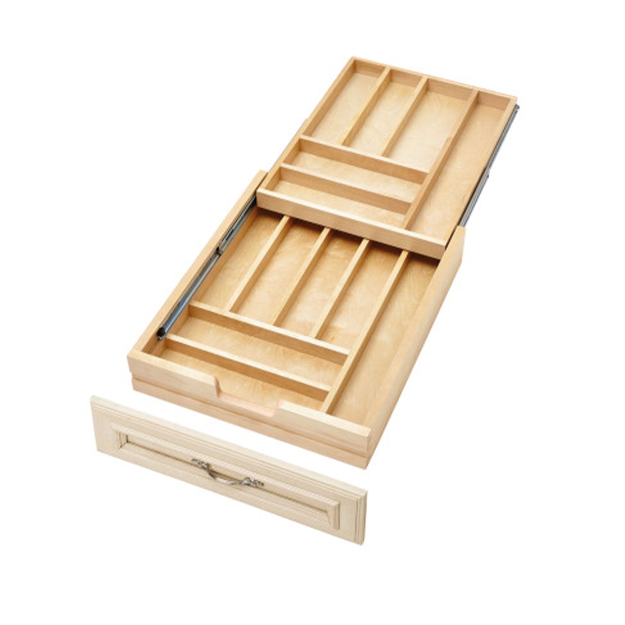 Rev-A-Shelf Two-Tier Cutlery Drawer System w/ BLUM Soft-Close, 4WTCD-21HSC-1