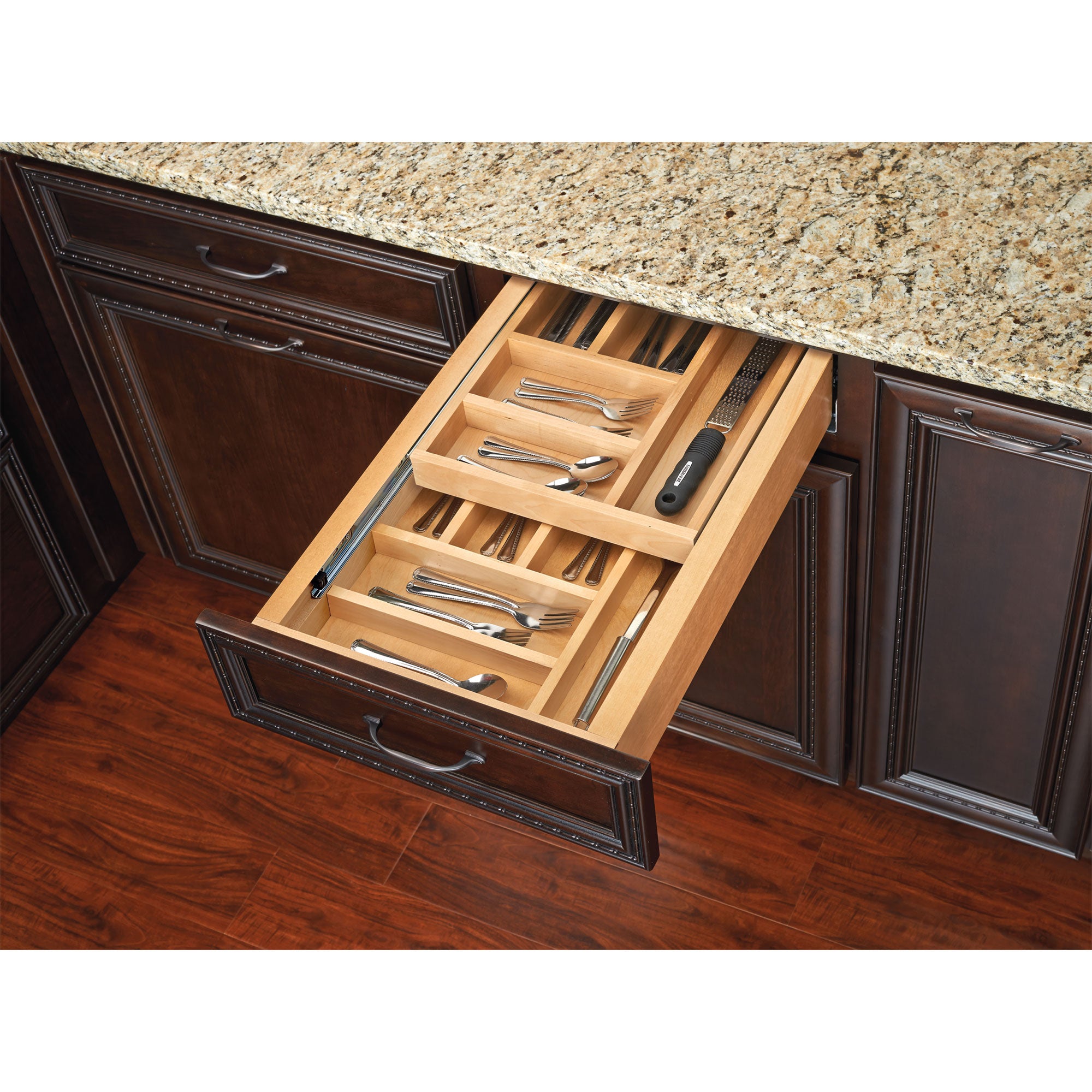 Rev-A-Shelf 21'' Tiered Cutlery Organizer with BLUM Soft-Close, 4WTCD-24HSC-1