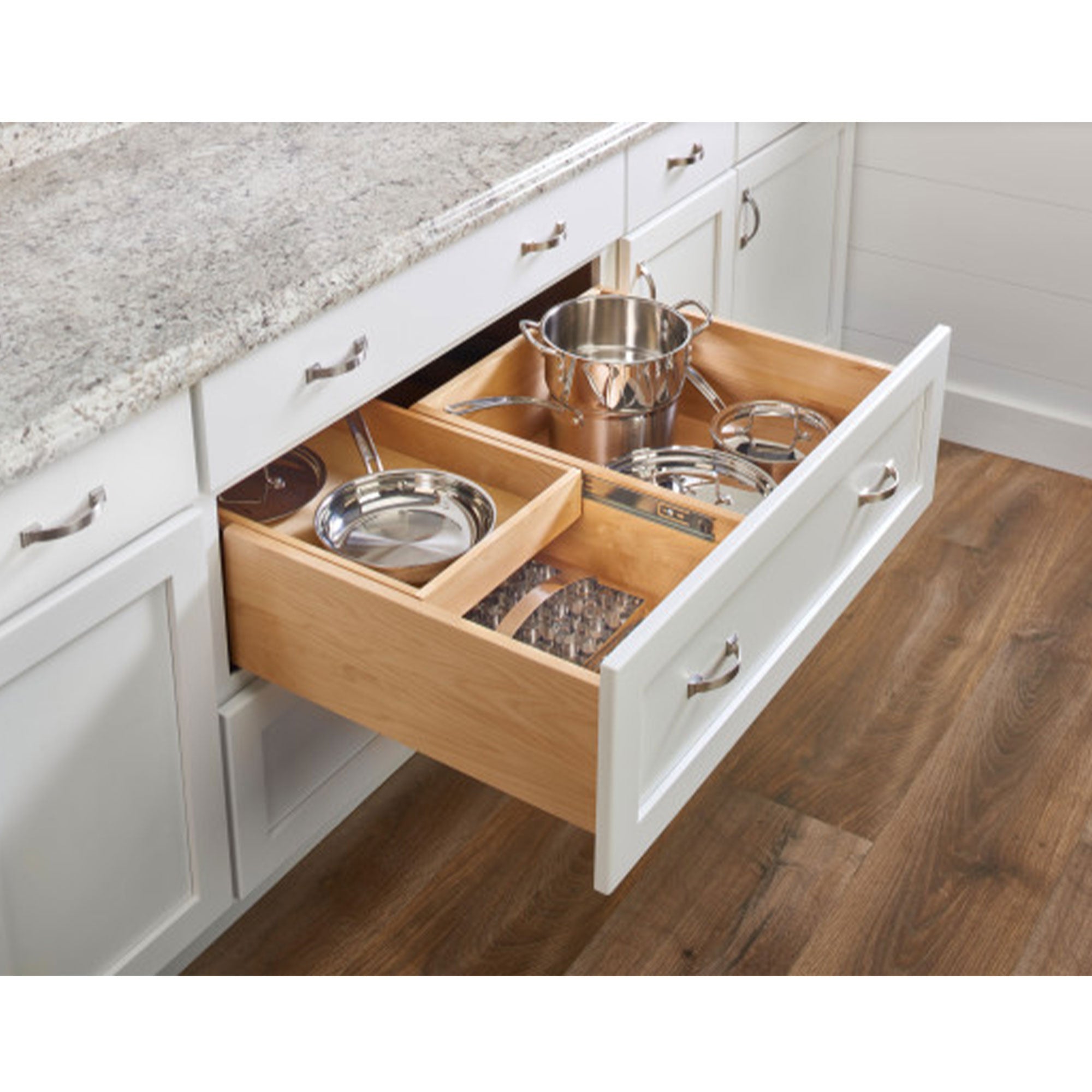 Rev-A-Shelf Maple Two-Tier Deep Drawer System w/ BLUM Soft-Close, 4WTCDD-30HSC-1