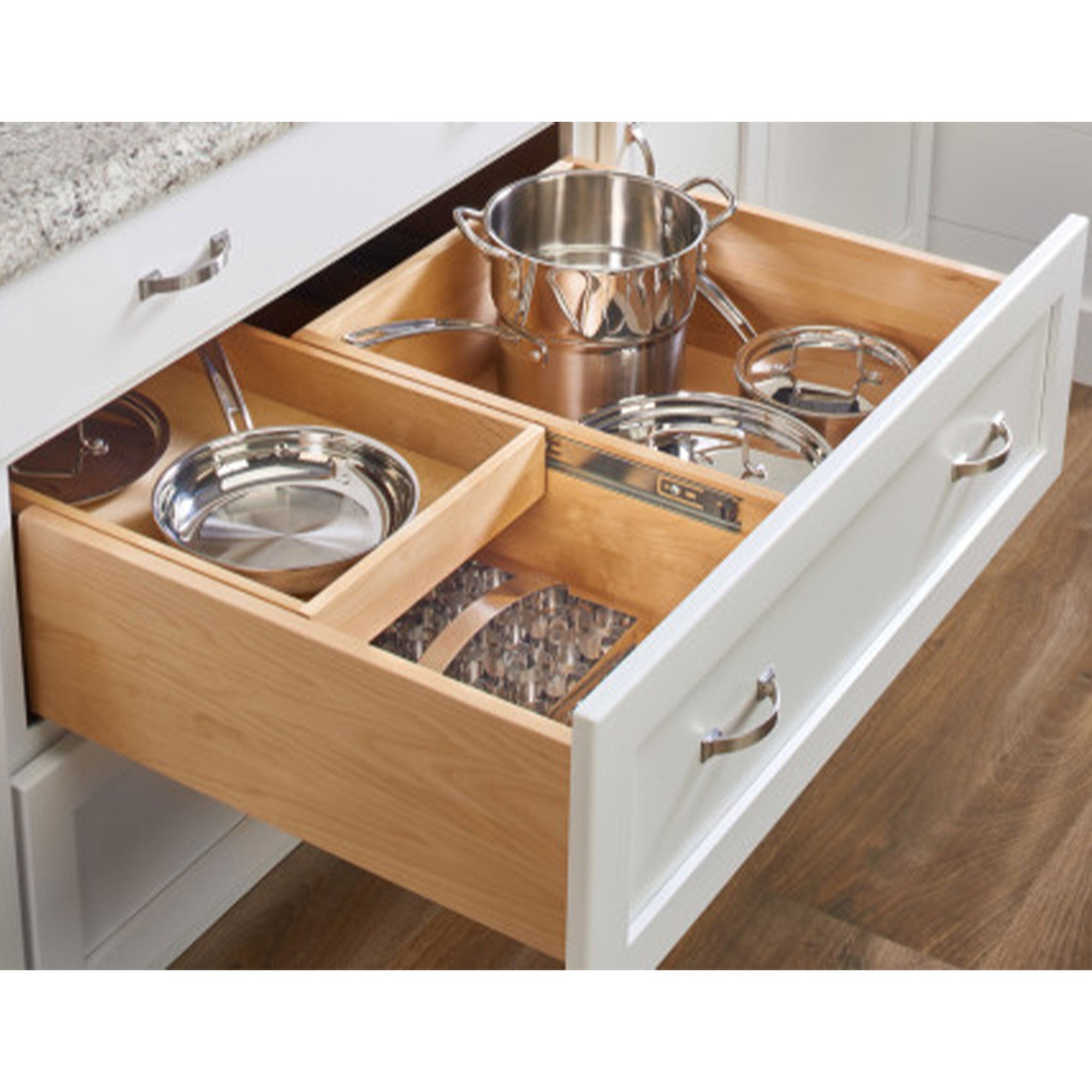 Rev-A-Shelf Maple Two-Tier Deep Drawer System w/ BLUM Soft-Close, 4WTCDD-30HSC-1