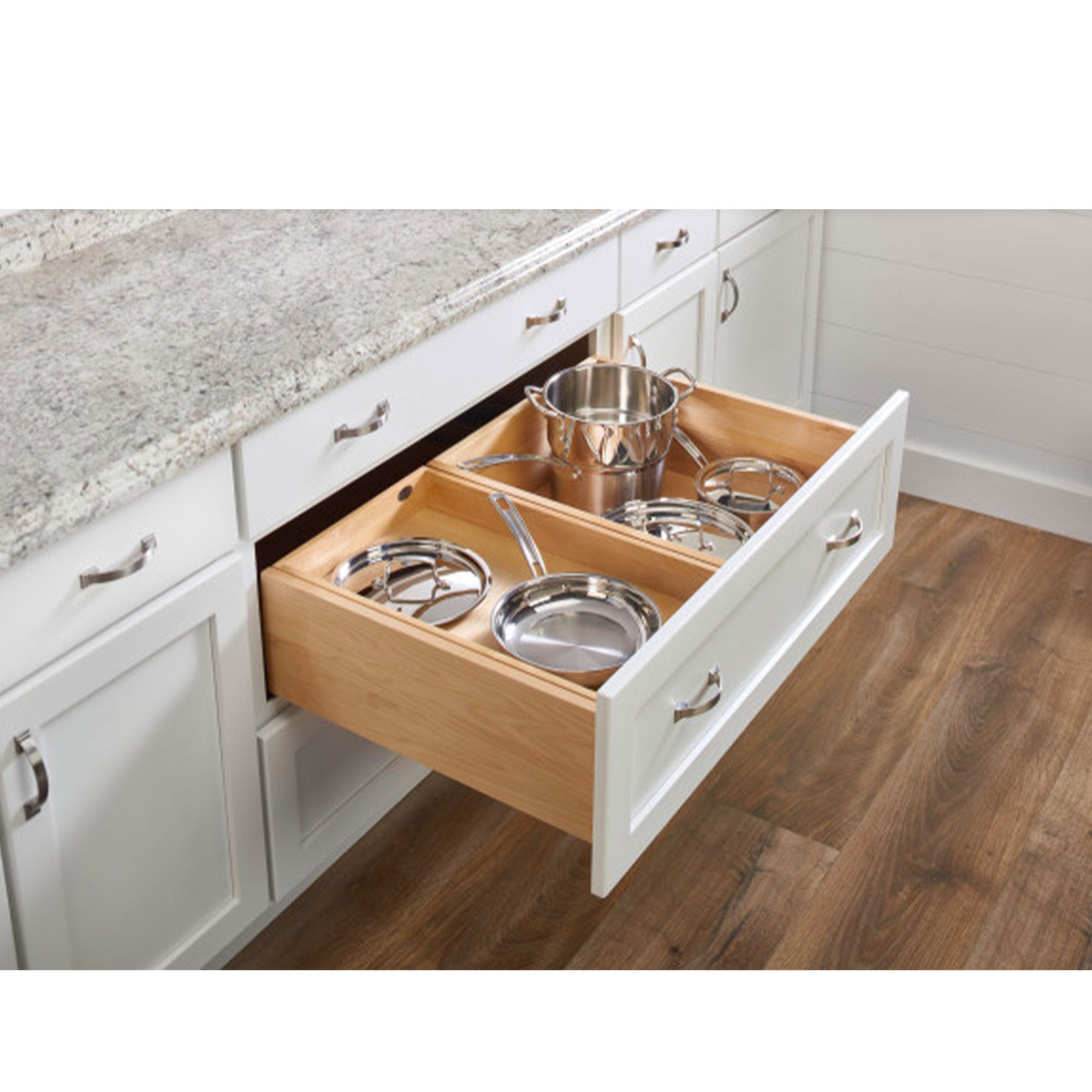 Rev-A-Shelf Maple Two-Tier Deep Drawer System w/ BLUM Soft-Close, 4WTCDD-30HSC-1