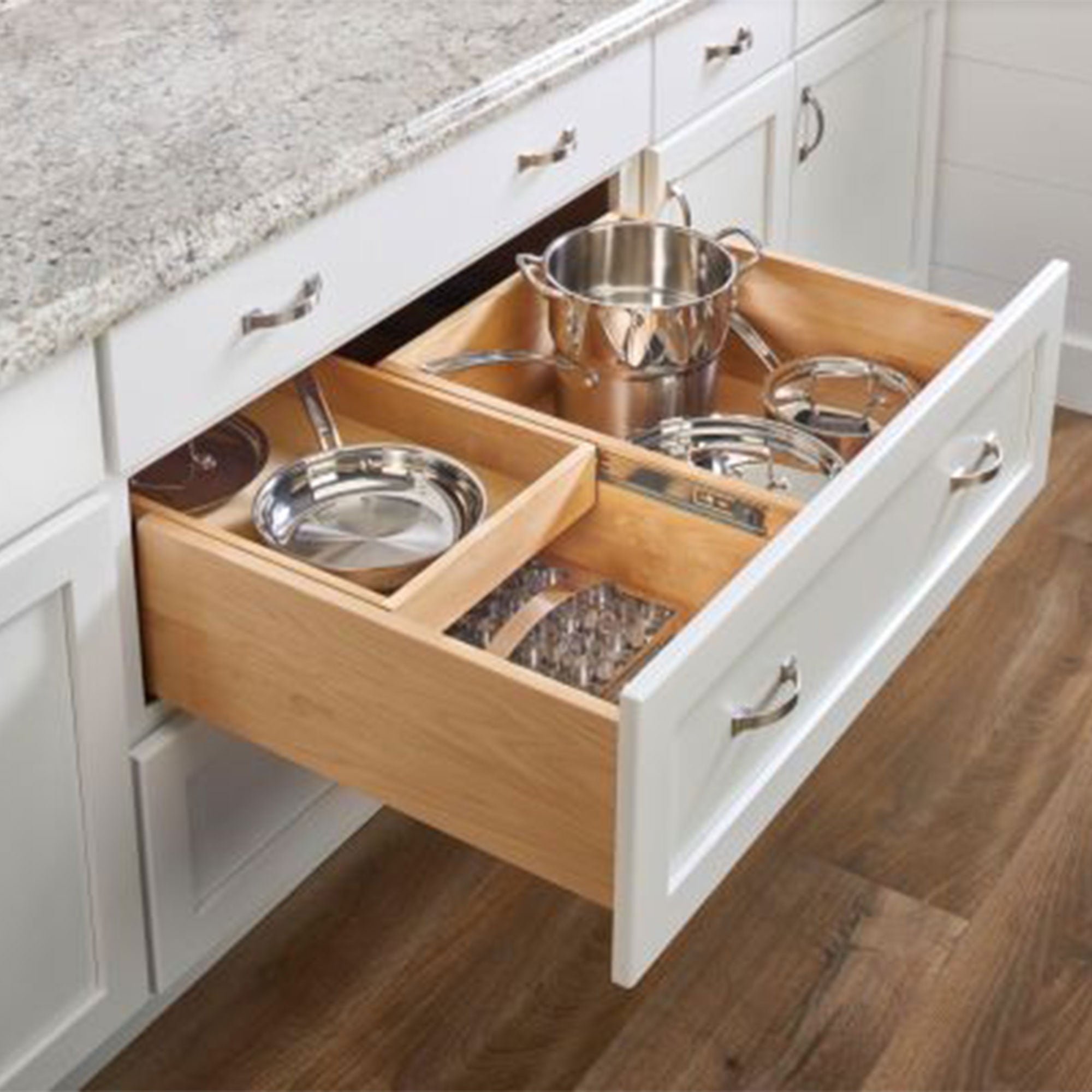 Rev-A-Shelf Maple Two-Tier Deep Drawer System w/ BLUM Soft-Close, 4WTCDD-36HSC-1