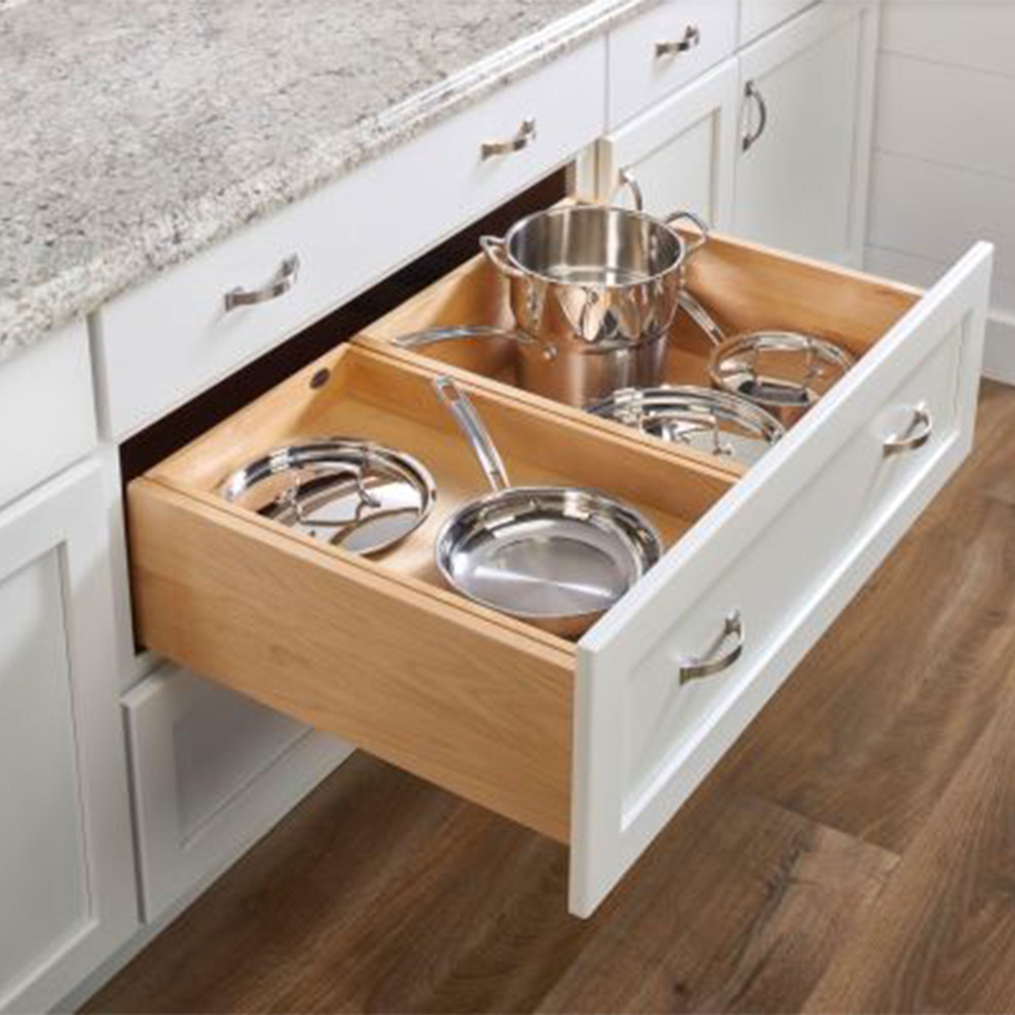 Rev-A-Shelf Maple Two-Tier Deep Drawer System w/ BLUM Soft-Close, 4WTCDD-36HSC-1