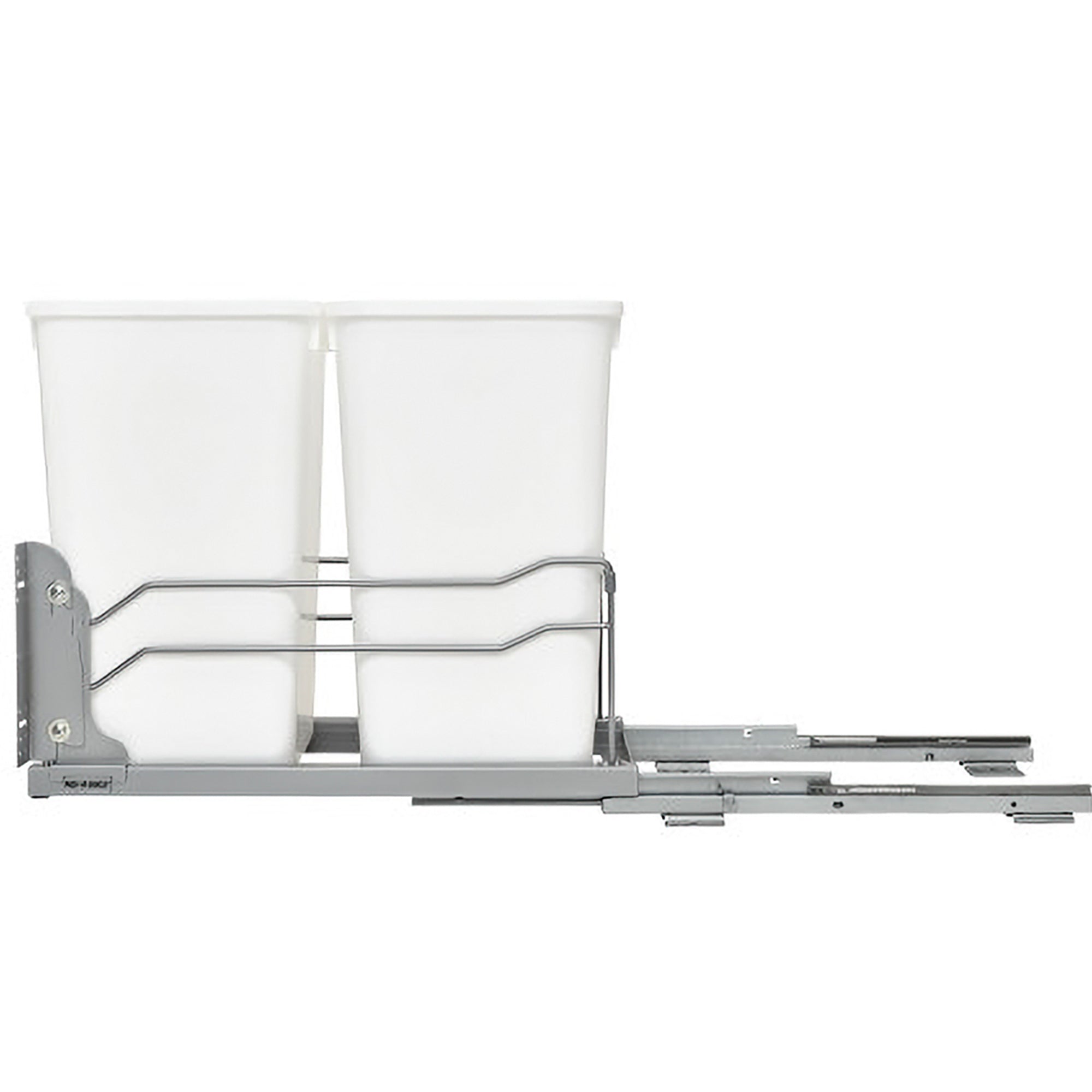 Rev-A-Shelf Double Pullout Trash Can 27 qt. w/ Soft-close, 53WC-1527SCDM-211 - VMInnovations