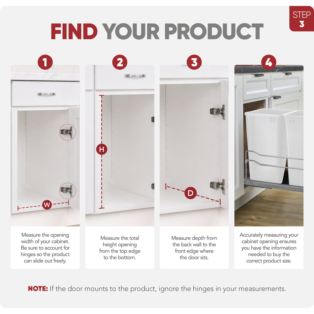 Rev-A-Shelf Double Pullout Trash Cans 35 qt. with Soft-close, 53WC-1835SCDM-211