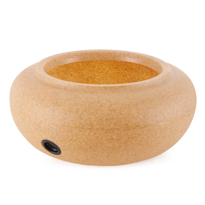 HC Companies 21 In Decorative Plastic Outdoor Garden Hose Storage Pot, Orange - VMInnovations